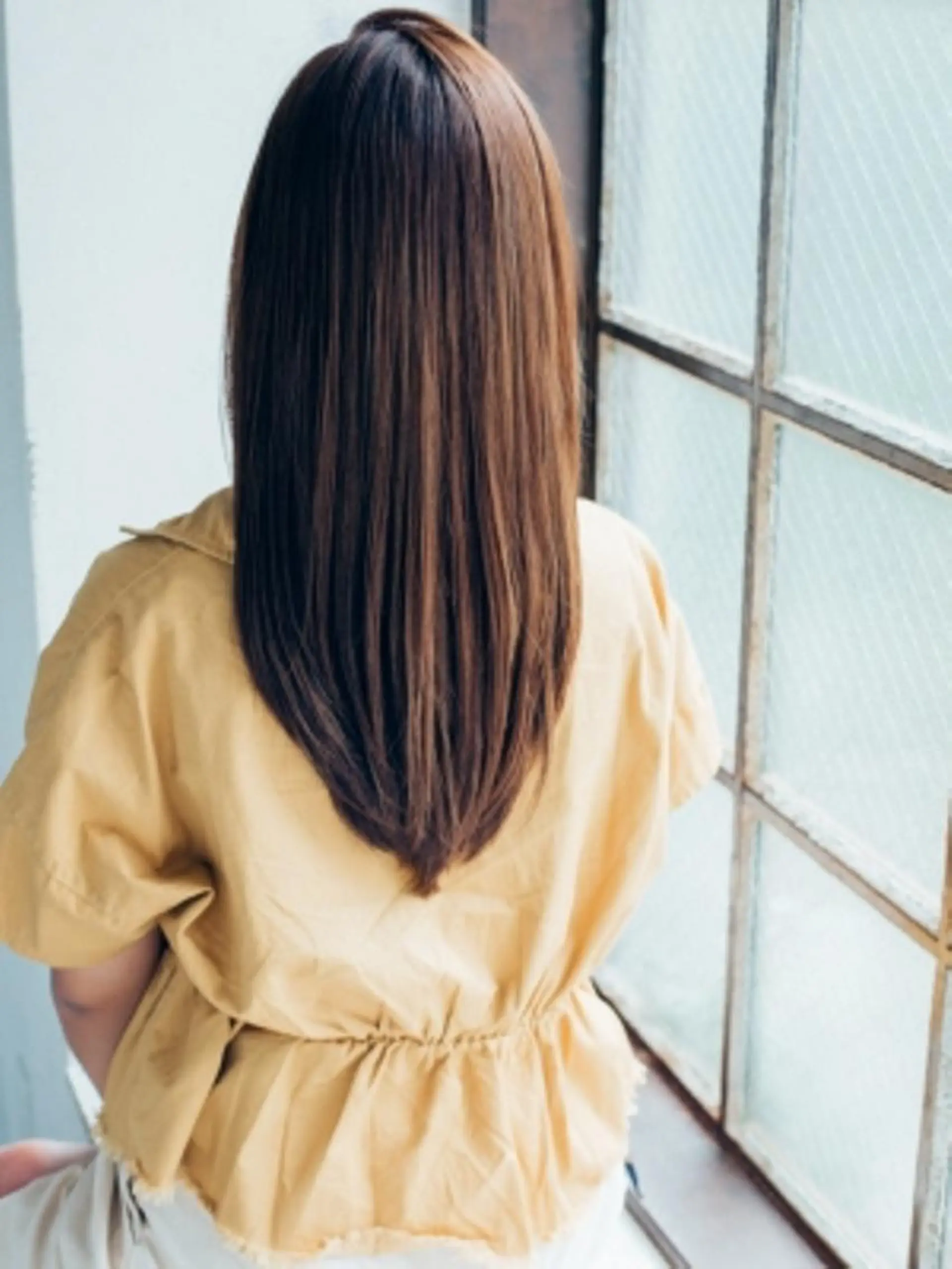 ロング カラー パーマ amie 錦糸町のヘアスタイル