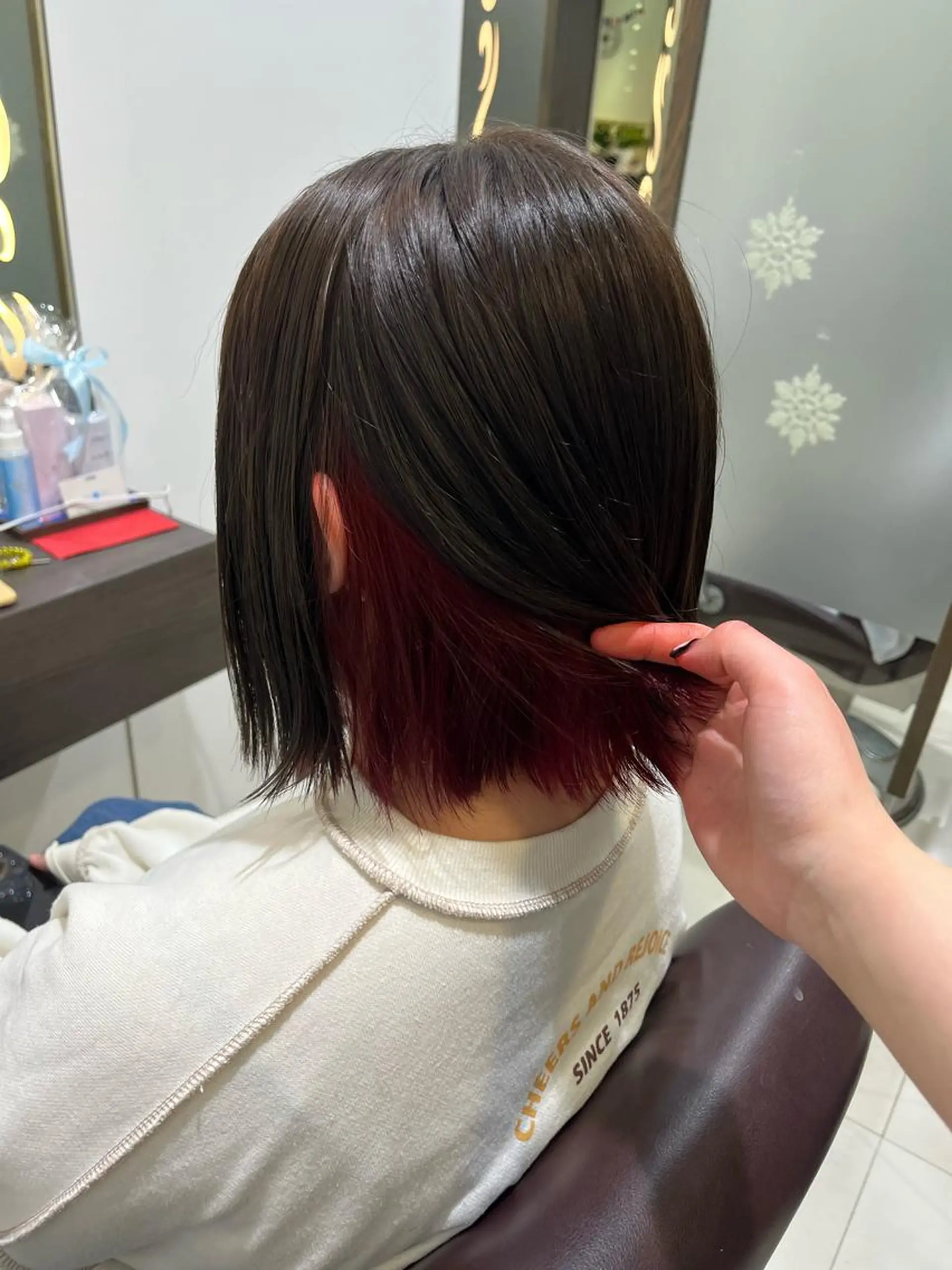 ショート ヘアカラー ぷつっとボブ/ちゅる ピンク/mika☆のヘアスタイル