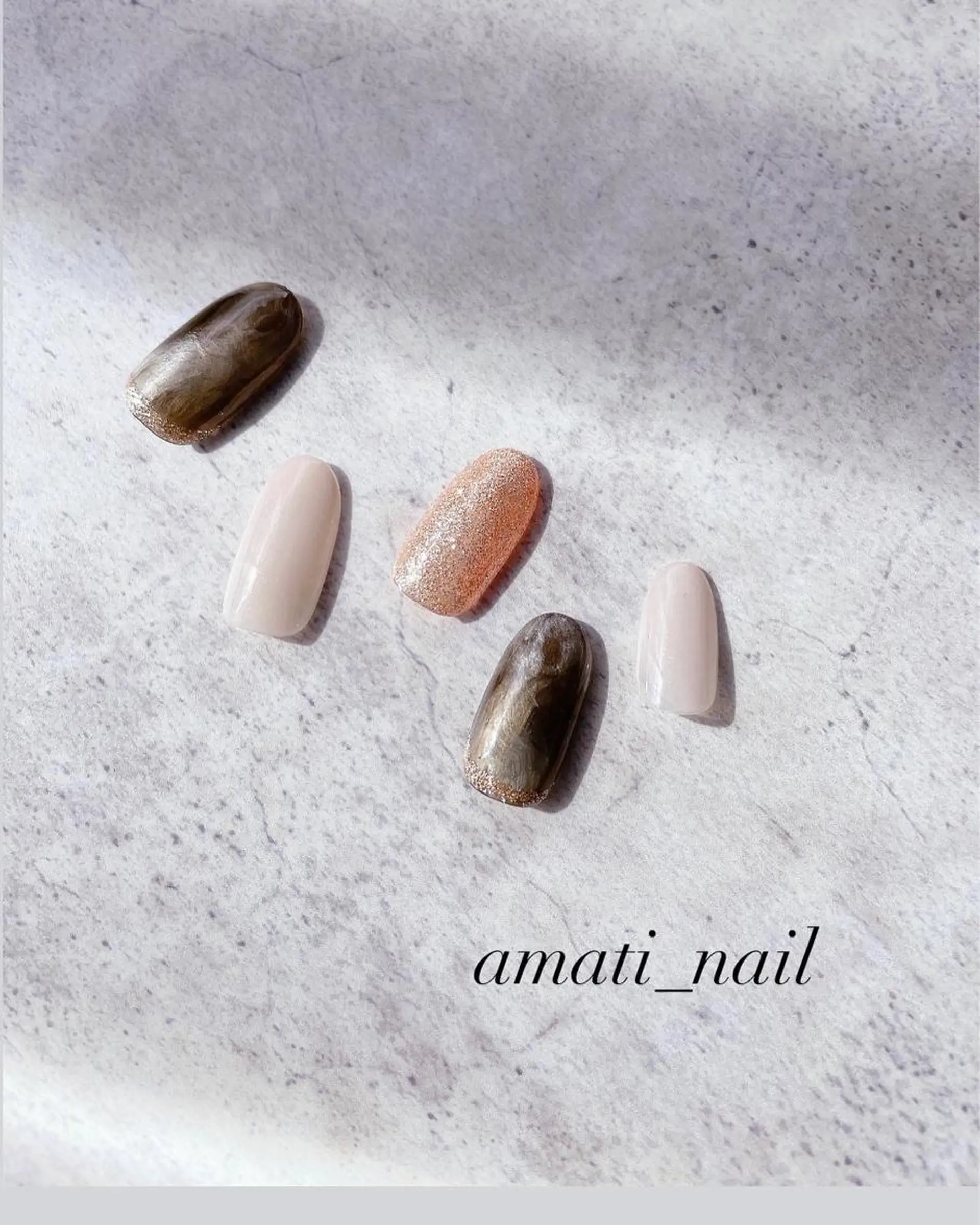 ネイル ニュアンスネイル ワンカラーネイル 春ネイル amati_nail TAKAKOのネイルデザイン