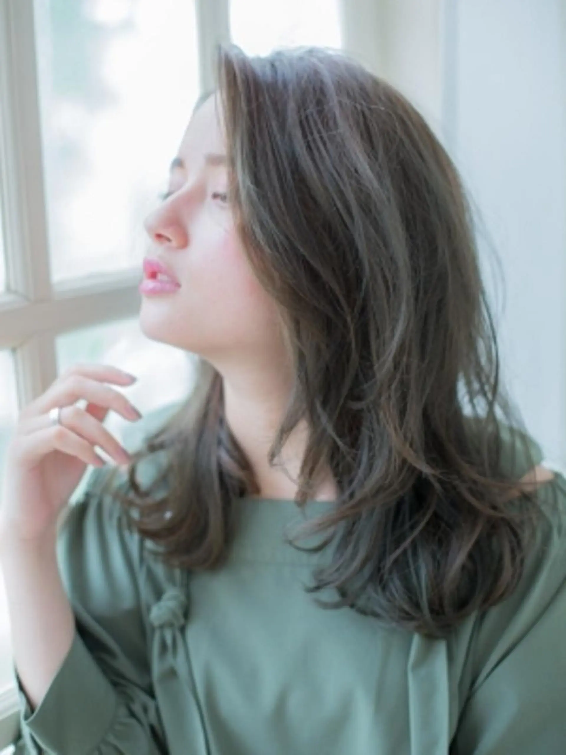 ミディアム ヘアカラー トリートメント Ashanti 岸波のヘアスタイル