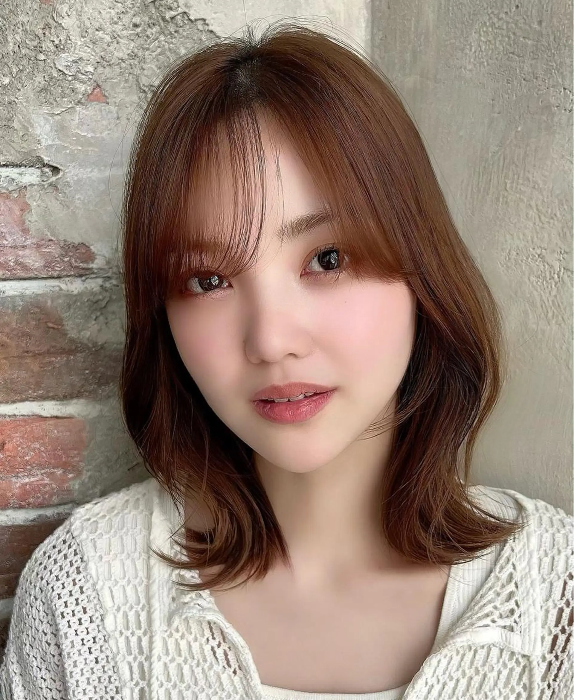 ミディアム くびれヘア カット ヘアカラー トリートメント 🧡くびれヘア/前髪 顔周り🧡久原結衣のヘアスタイル