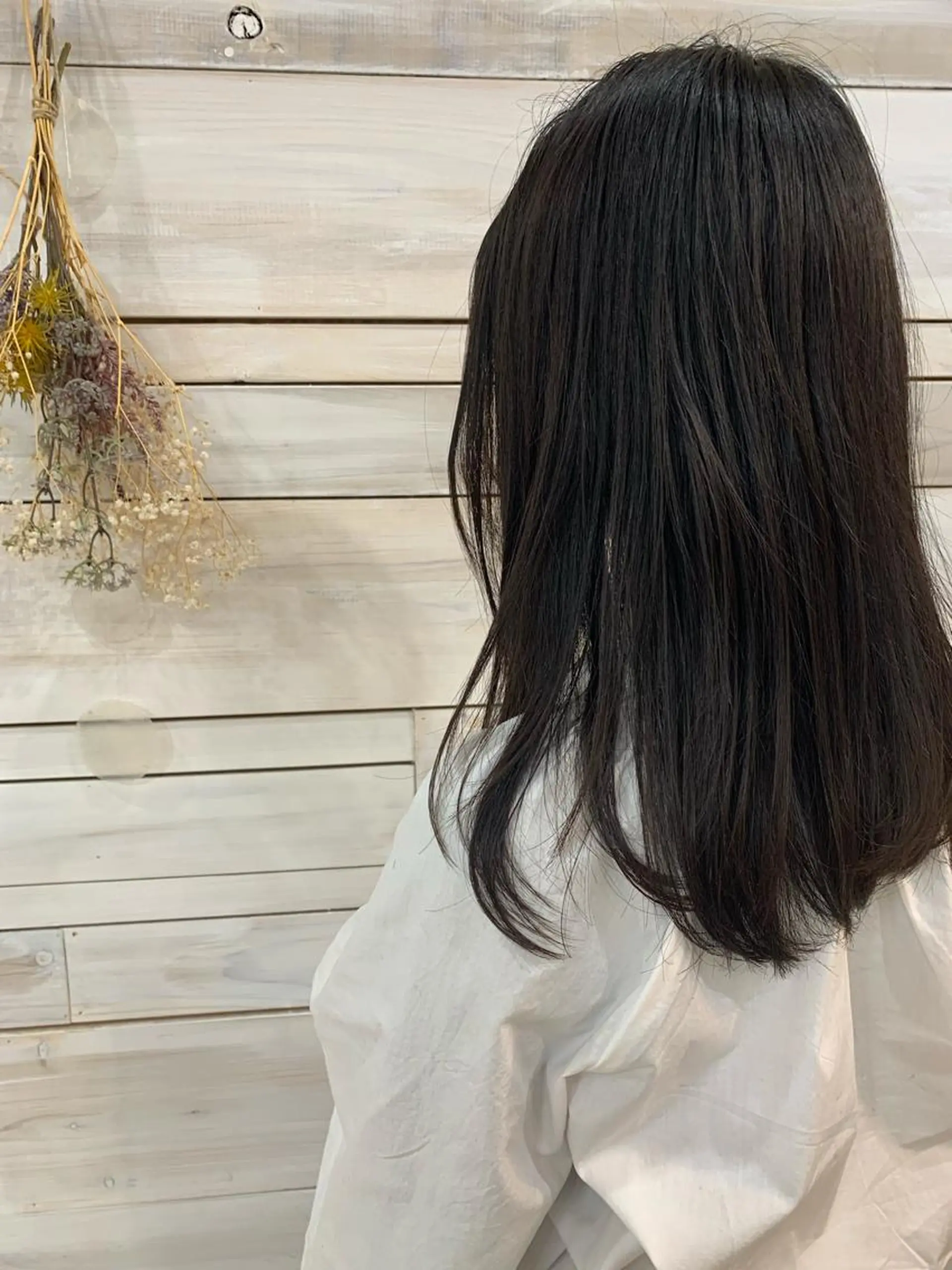 セミロング 縮毛矯正 ハッシュカット/ボブ /レイヤー/彩奈のヘアスタイル