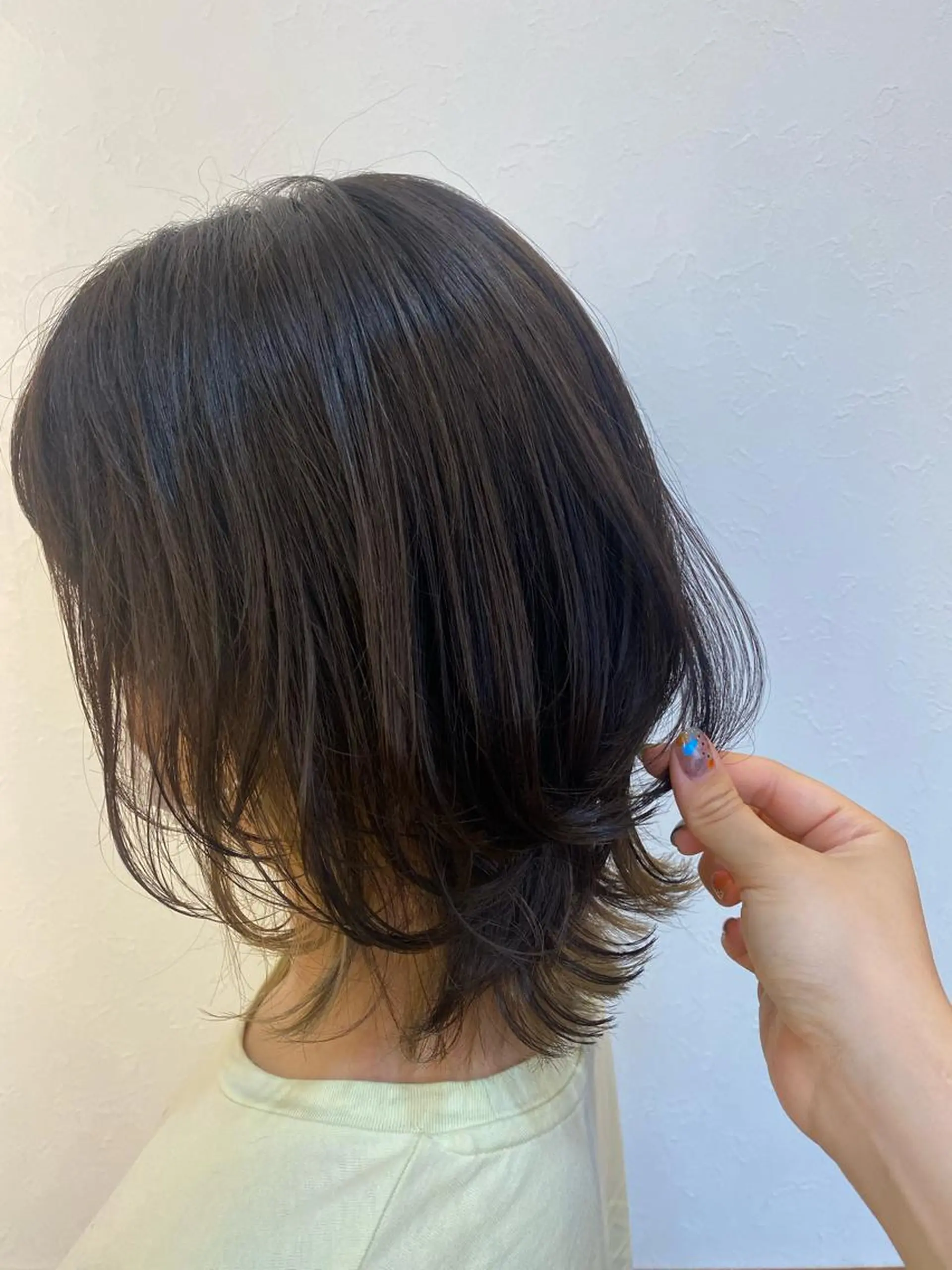 ミディアム カラー カット ヘアカラー トリートメント ✴︎ヒラガカナ✴︎ ECLAT HAIRのヘアスタイル