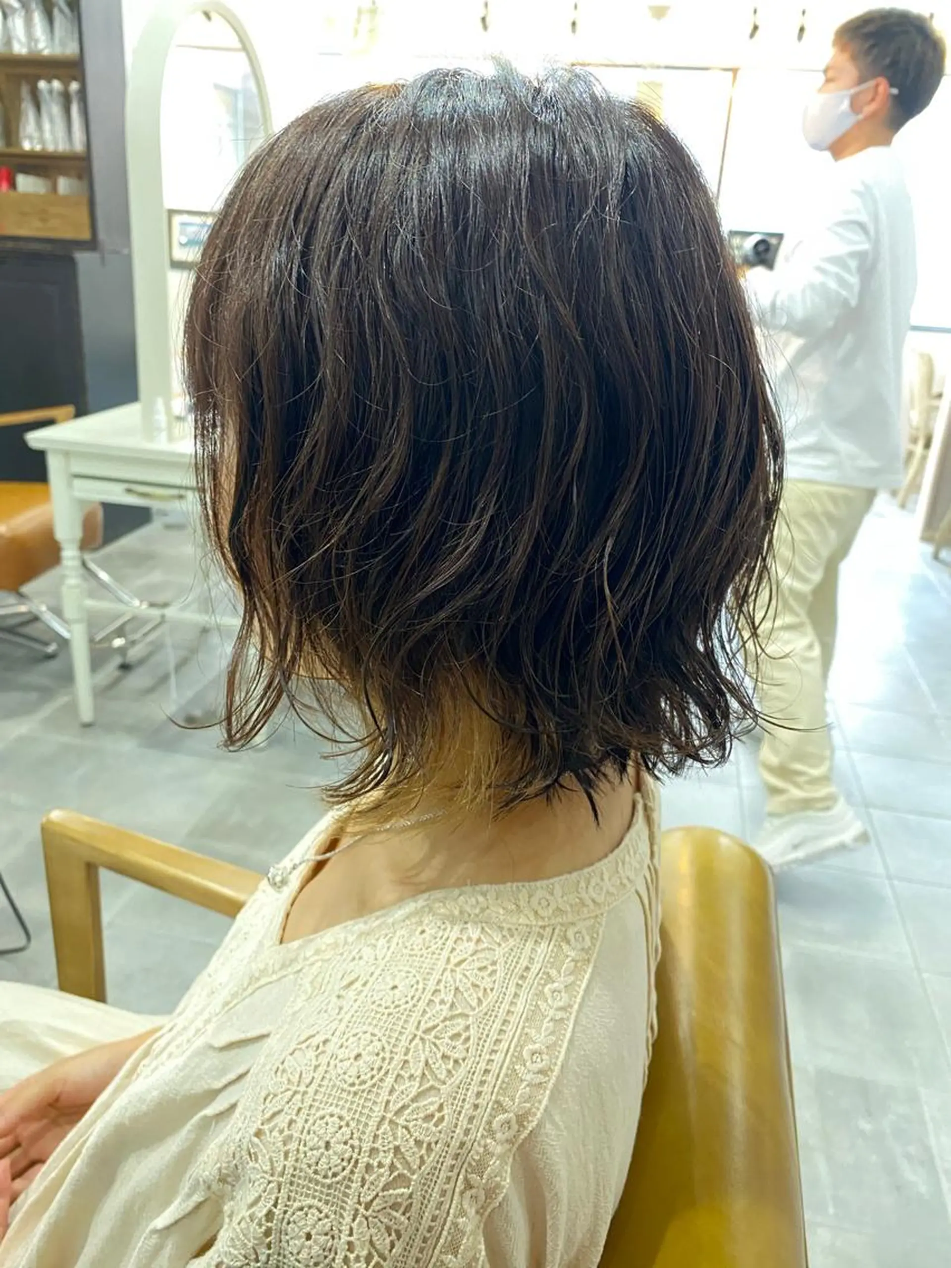 ミディアム パーマ ミディアムパーマ カット パーマ SHIAN立川 及川望のヘアスタイル