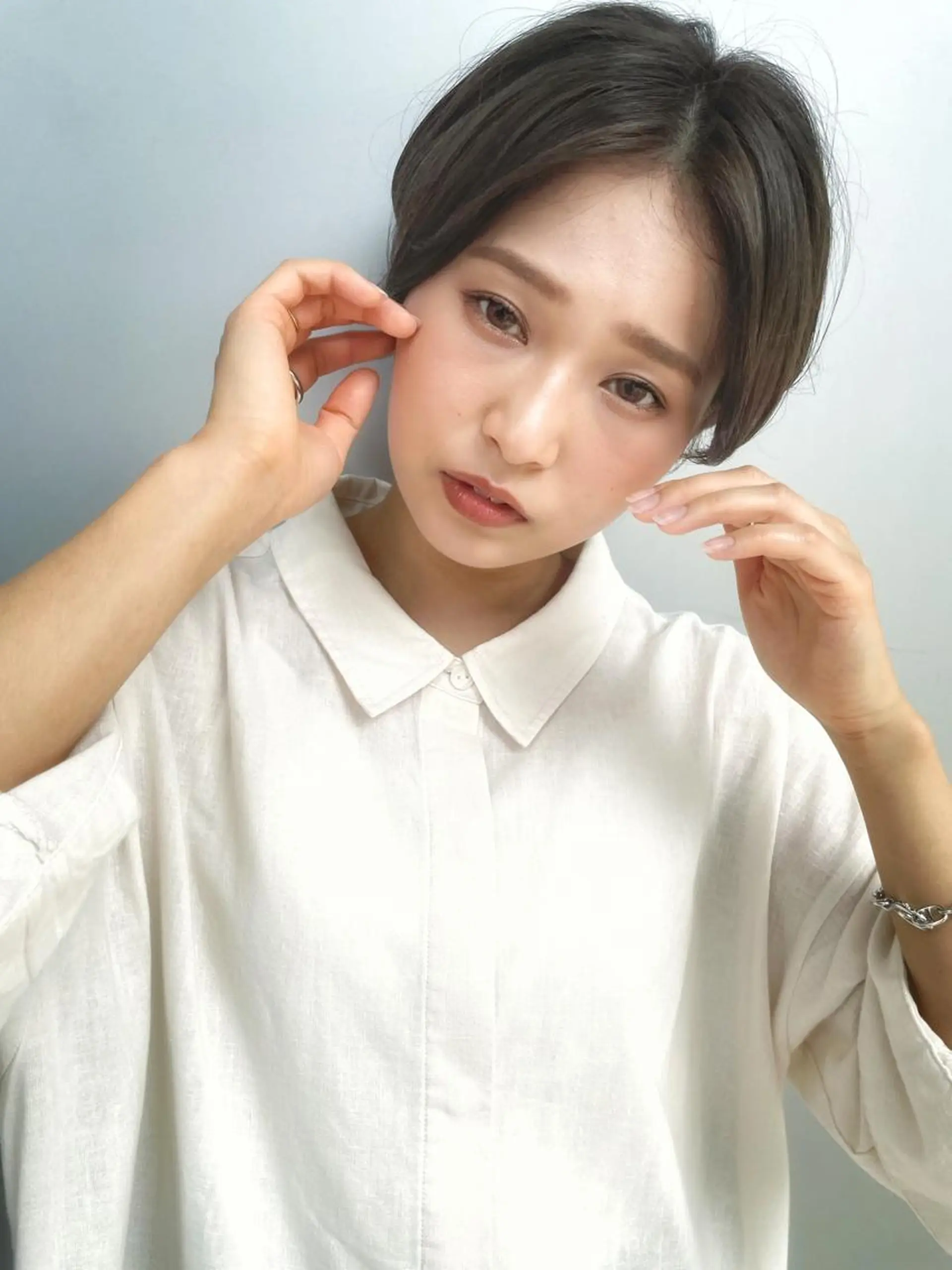 ショート カラー カット ヘアカラー トリートメント LucksiMie 銀座店所属・【韓国 レイヤー 髪質改善✨】かずのヘアスタイル