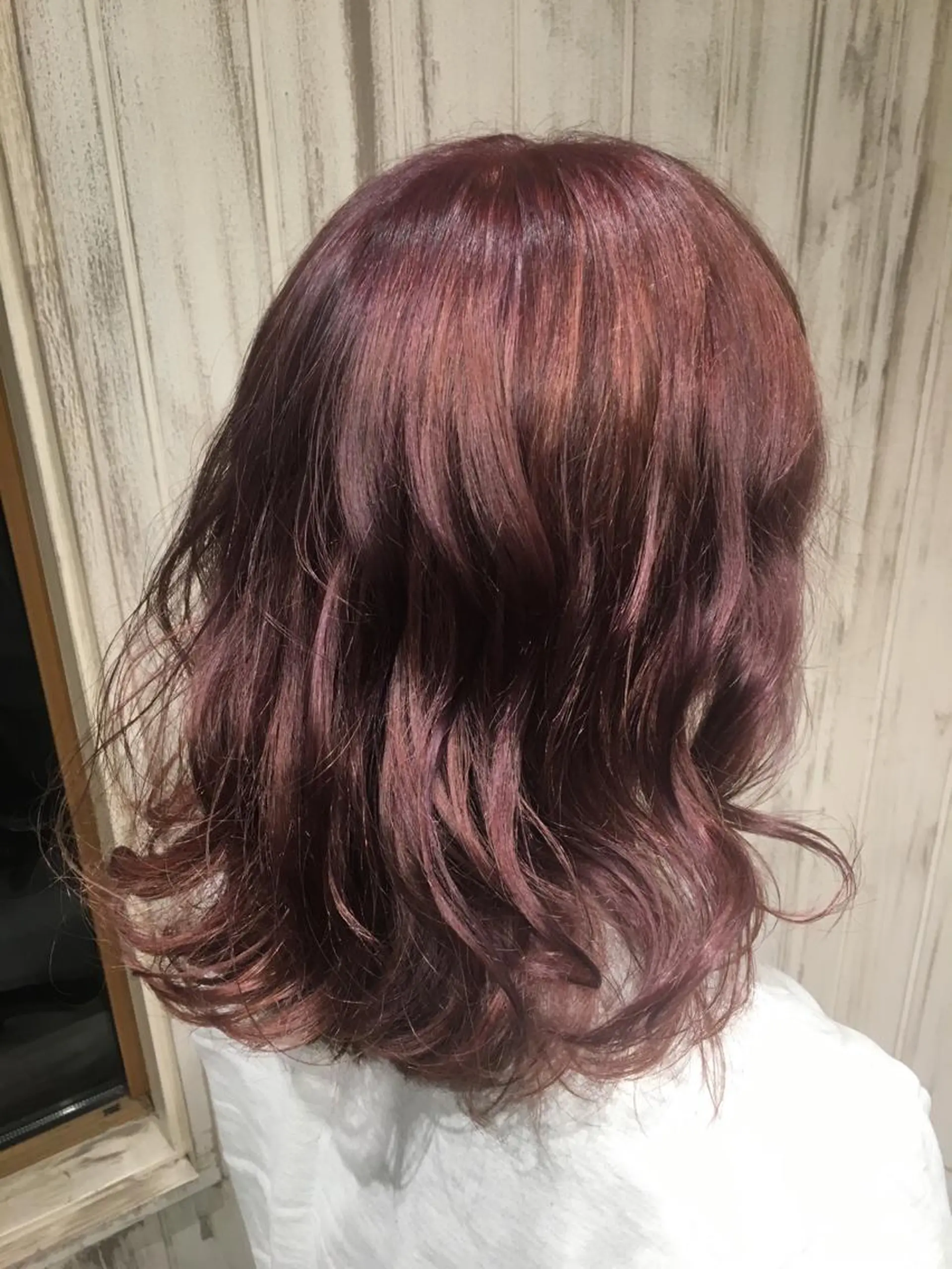 ミディアム セミロング アッシュ FENICE onthe beach所属・永井大樹✨ 透明感カラー✨のヘアスタイル