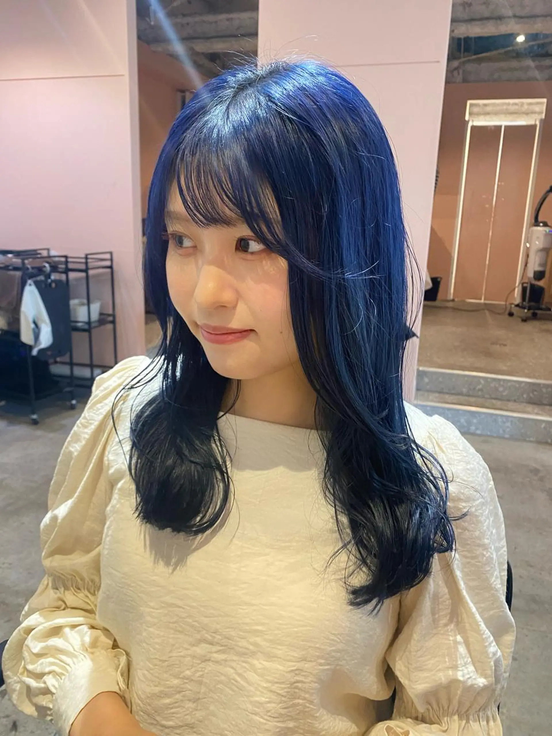セミロング カラー カット ヘアカラー Hayashi Shioriのヘアスタイル