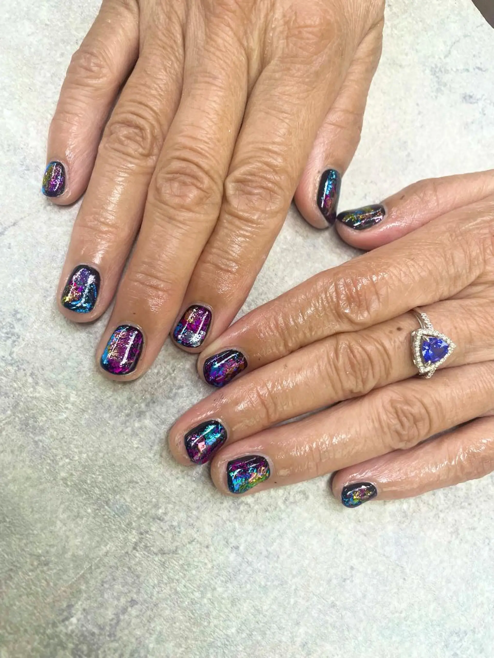 ネイル アートネイル フレンチネイル ジェルネイル ガラスフレンチ グラデーション FASTNAIL PLUS 新宿店のネイルデザイン