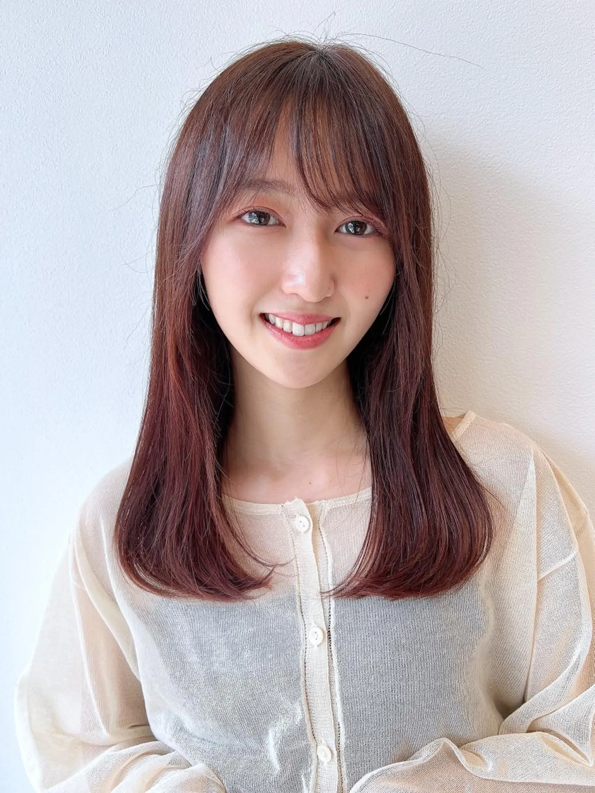 セミロング カラー カット 韓国ヘア×髪質改善 /yoshikaのヘアスタイル