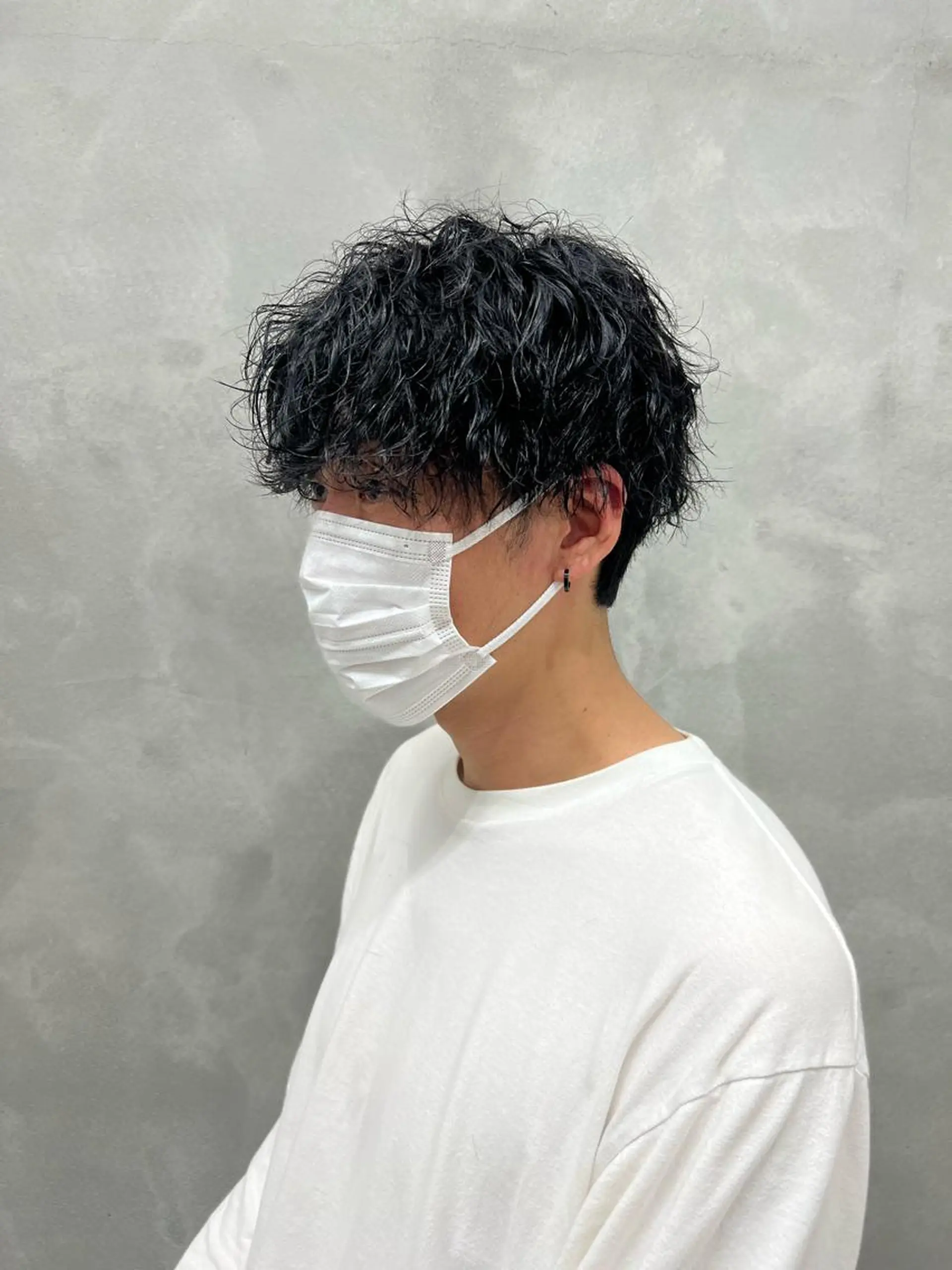 ショート パーマ メンズ カット パーマ 村山 豪歩のヘアスタイル