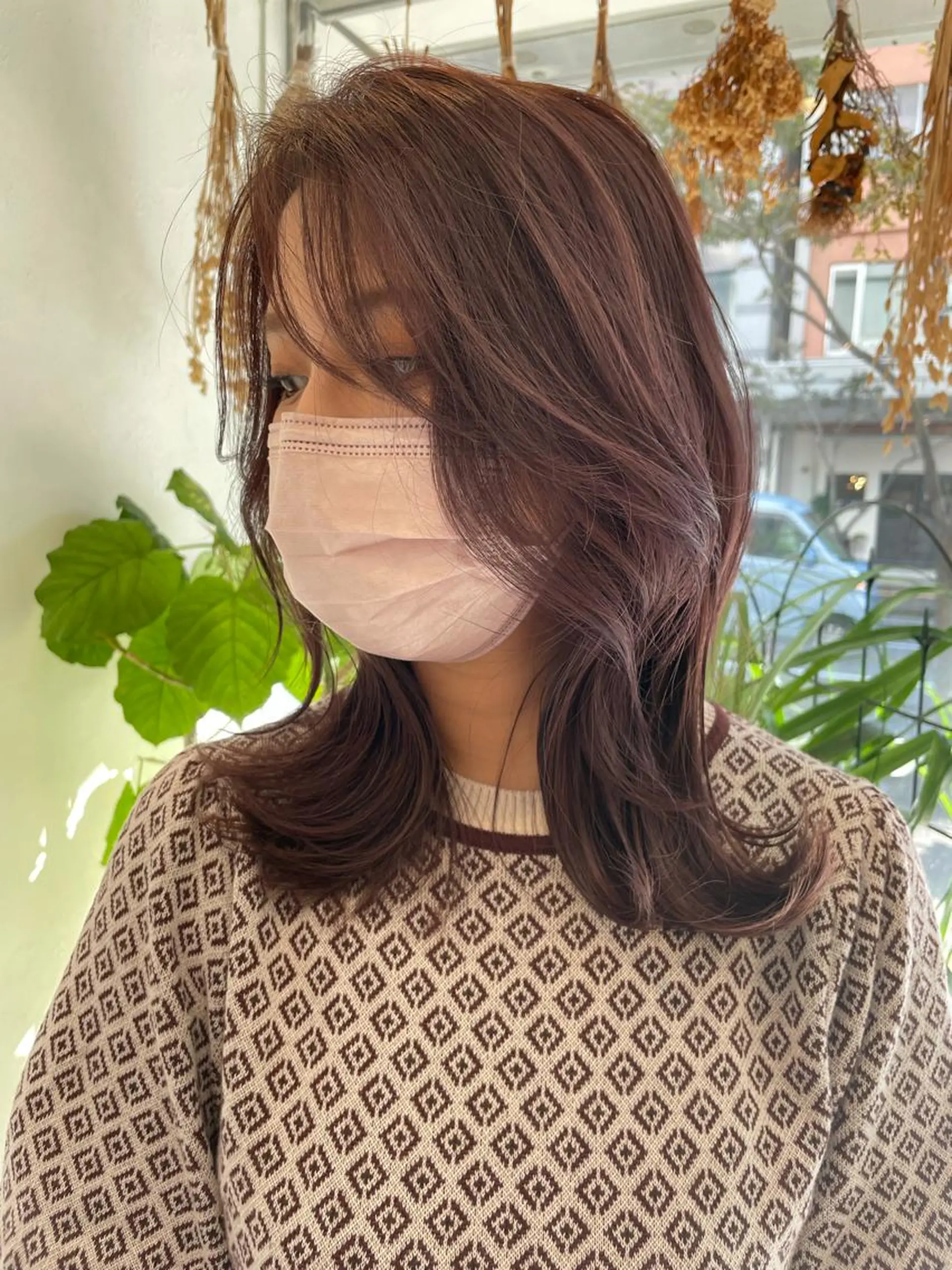 ミディアム カラー ヘアアレンジ 透明感カラー パープルカラー 韓国風ヘア risako🇰🇷 韓国ヘア/レイヤーのヘアスタイル