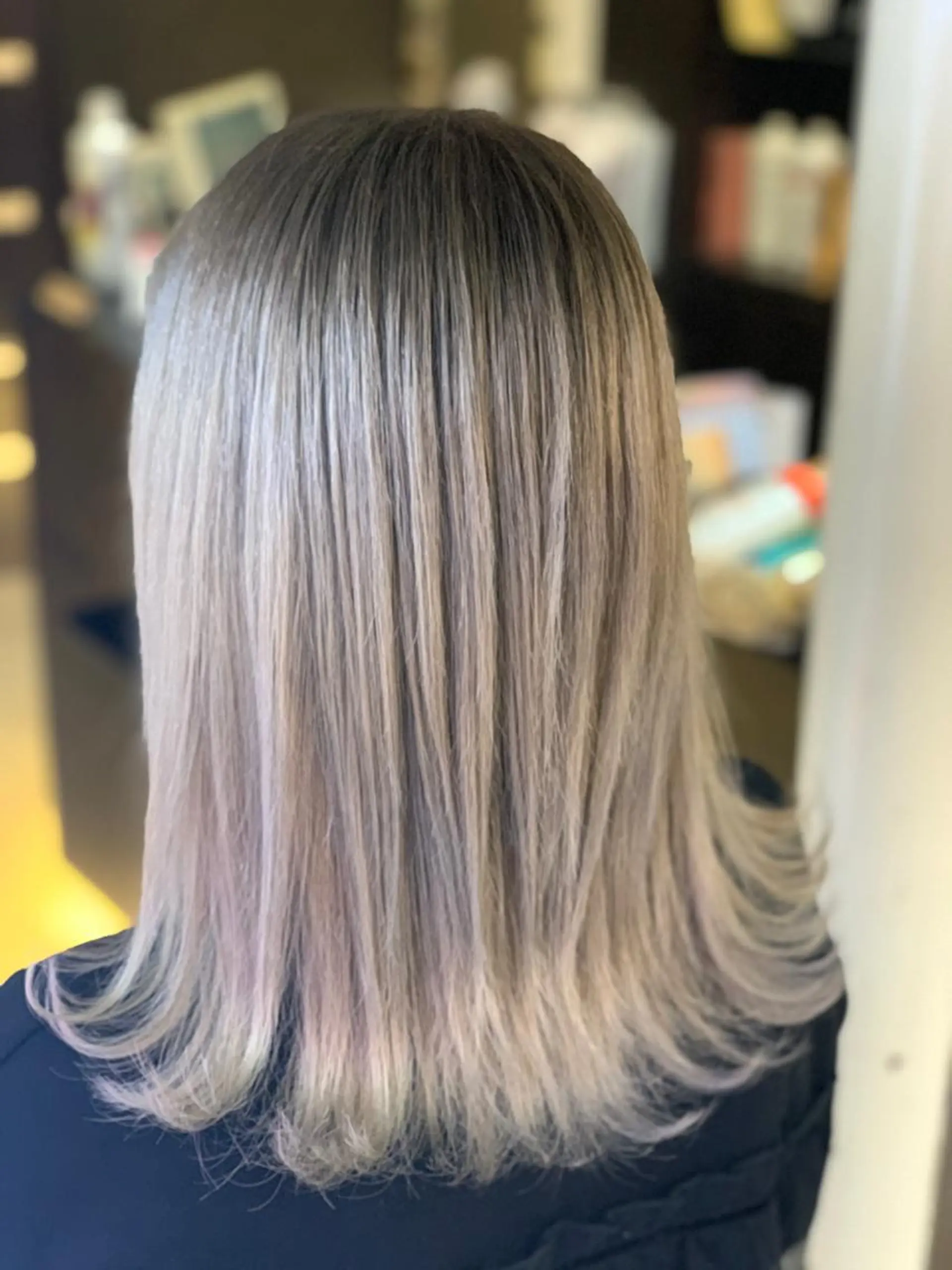 ミディアム カラー ブロンド ホワイトブロンド ヘアカラー トリートメント ✂️大門 巧✂️ LAFF難波店のヘアスタイル