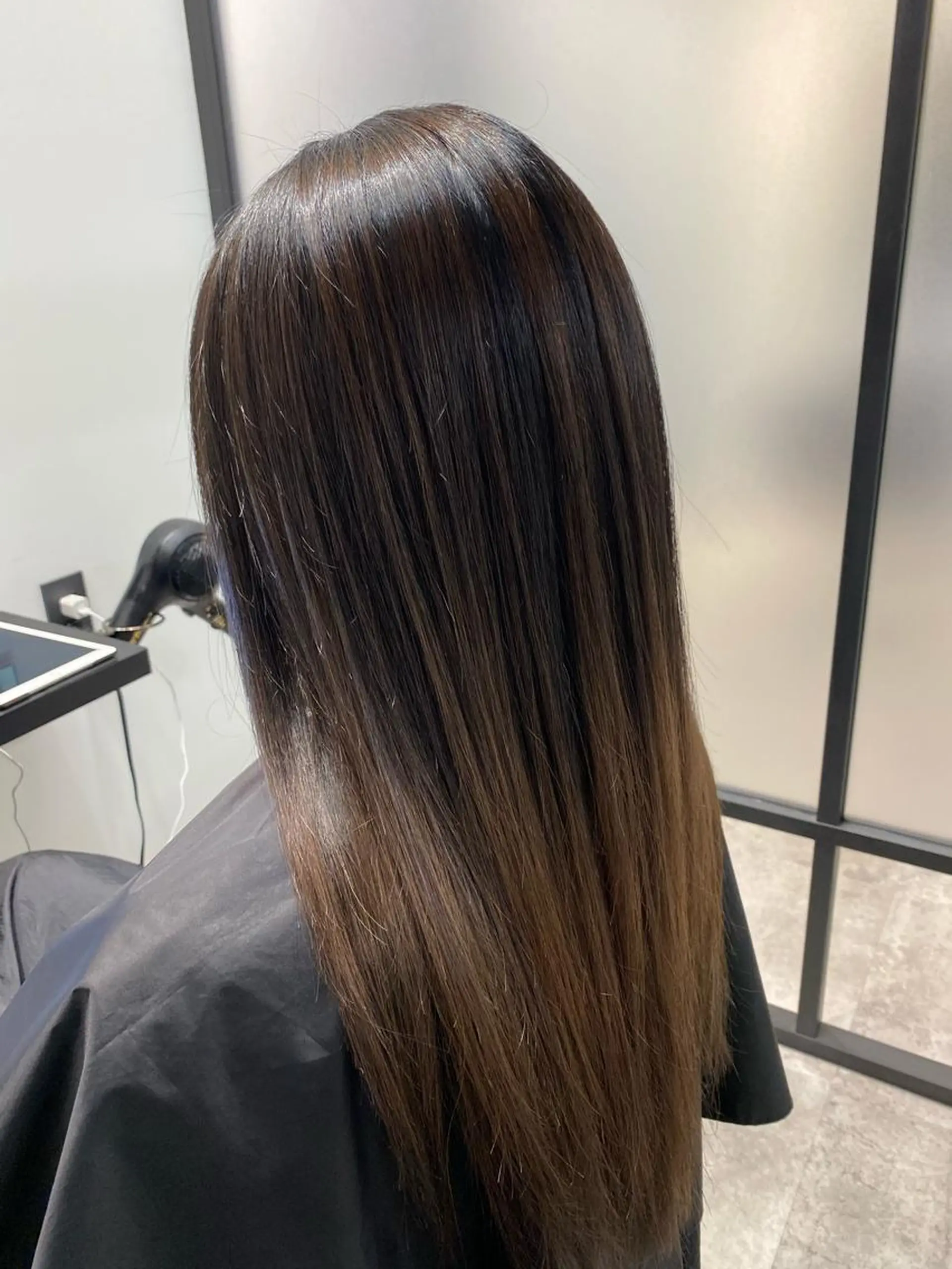 ロング カラー ヘアアレンジ 【艶髪×韓国風】 毛流れ職人 RYOのヘアスタイル