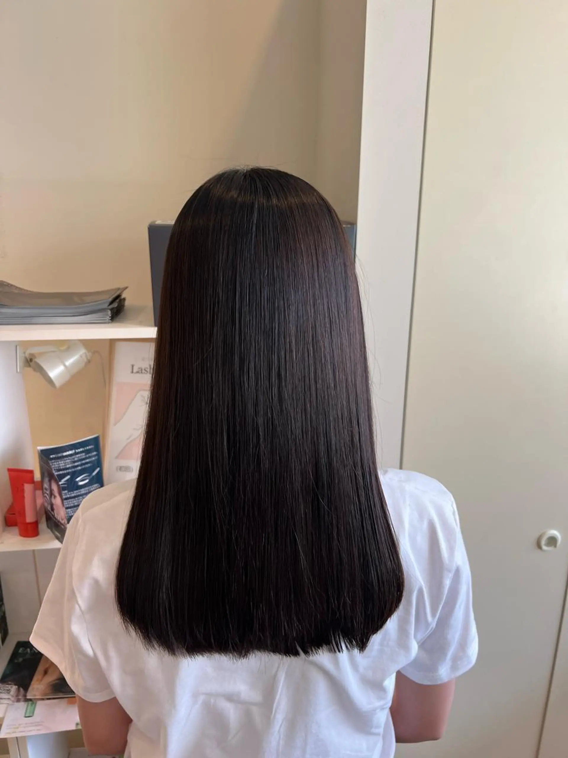 ロング カット 縮毛矯正 トリートメント 竹添 有梨沙のヘアスタイル
