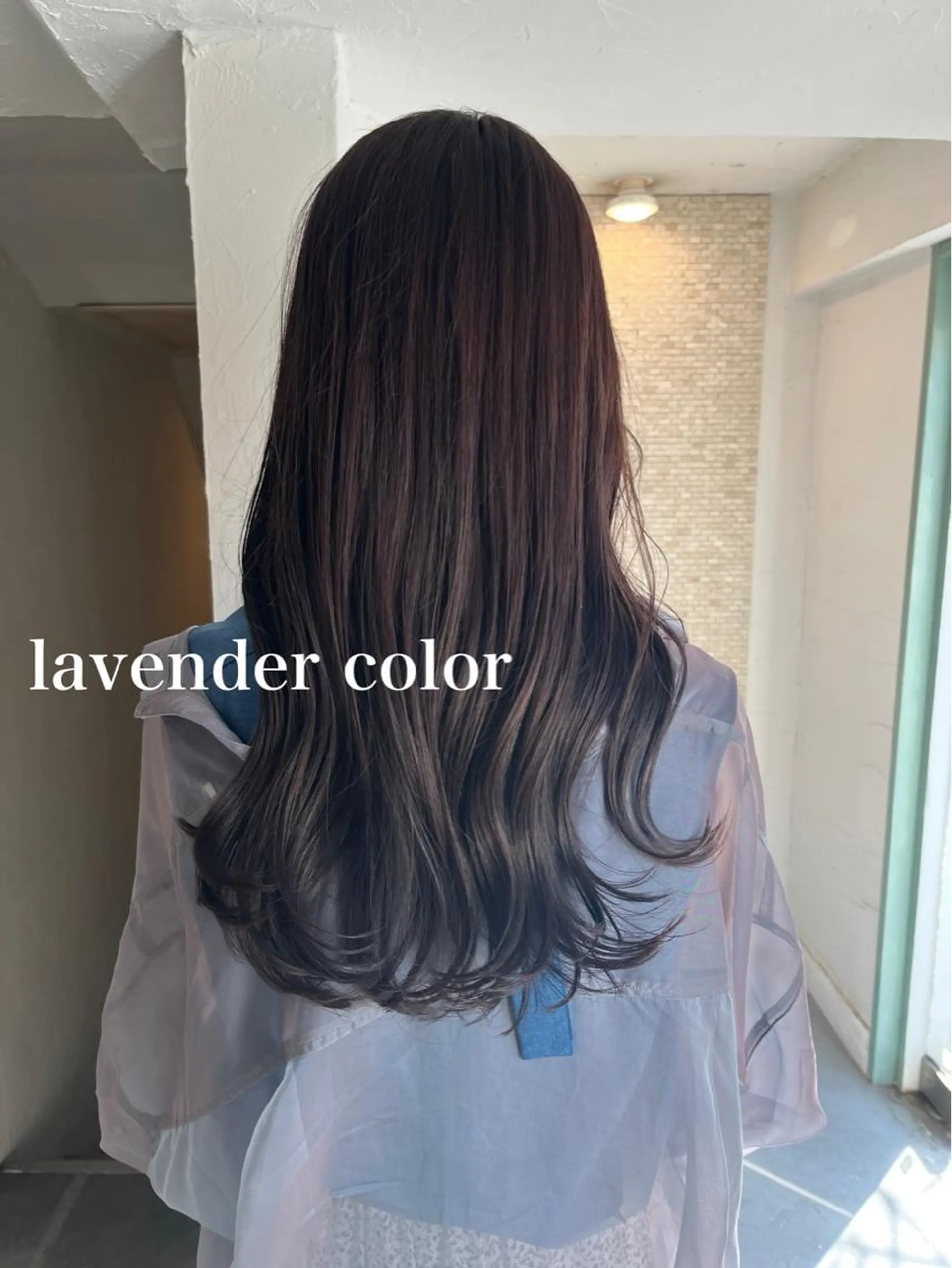 ロング カラー ヘアアレンジ アッシュ ブラウンカラー ラベンダーカラー ラベンダーアッシュ SALOWIN自由が丘所属・ヘッドスパ✨髪質ケア サロン🌿chacoのエステ・リラクイメージ