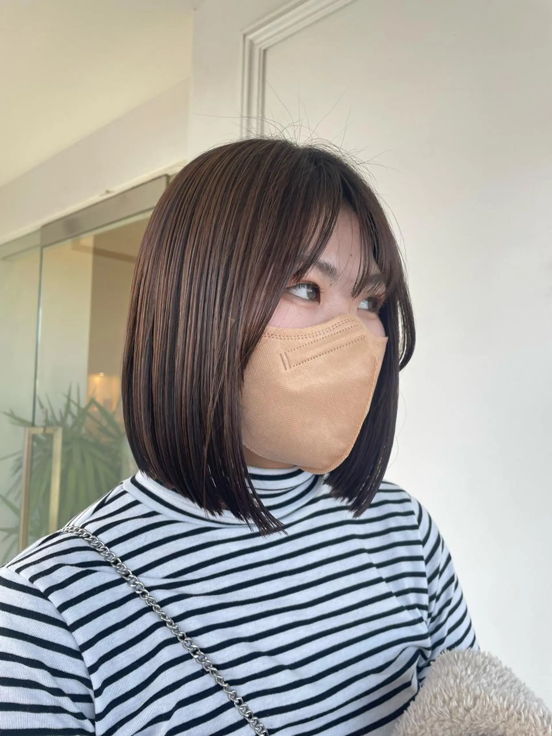 ミディアム ボブ 木村 架音のヘアスタイル