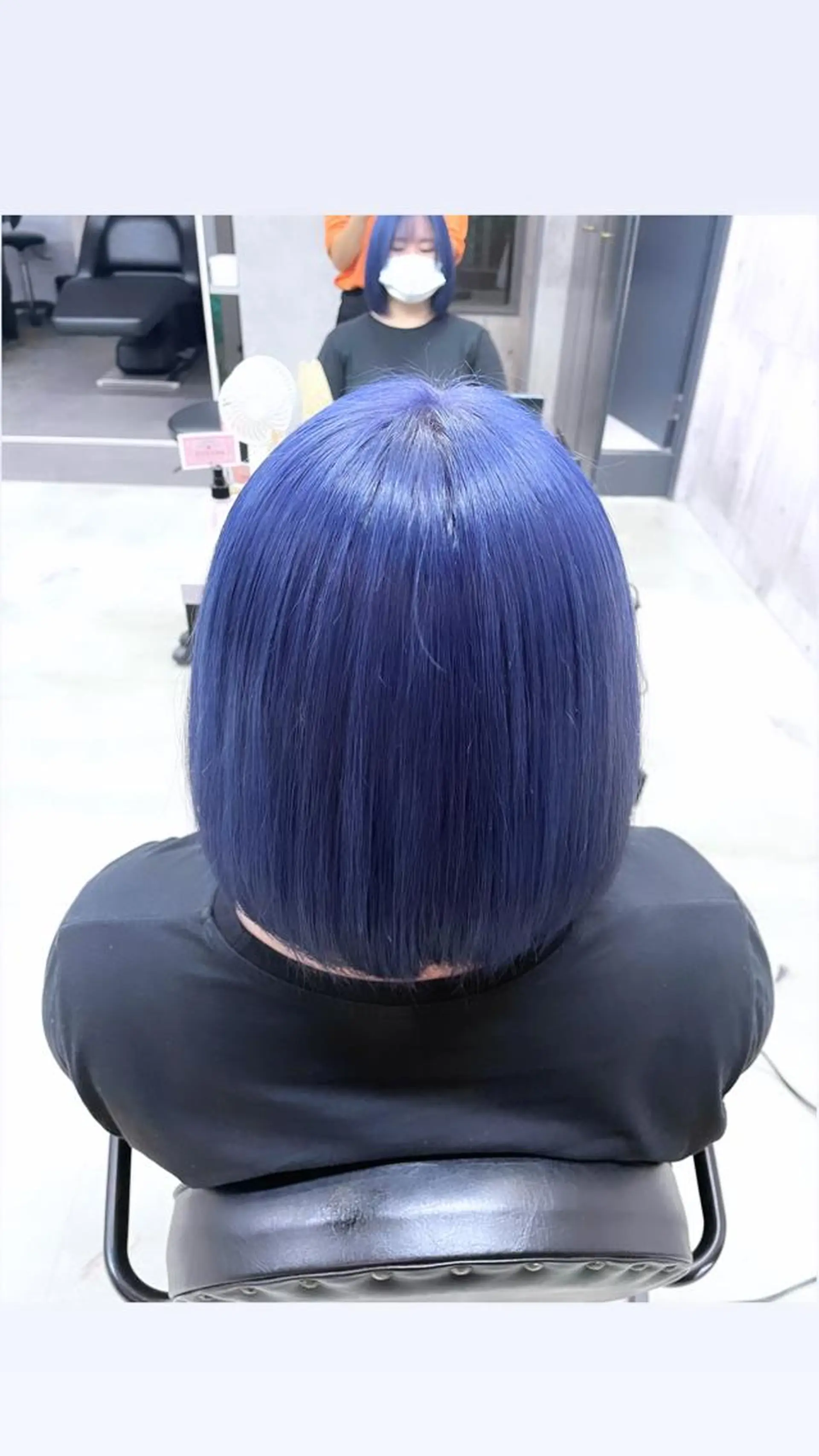 ミディアム カラー ブルーカラー ヘアカラー LUXBE LUCE 那覇小禄イオン店所属・LUXBE LUCE ひなののヘアスタイル
