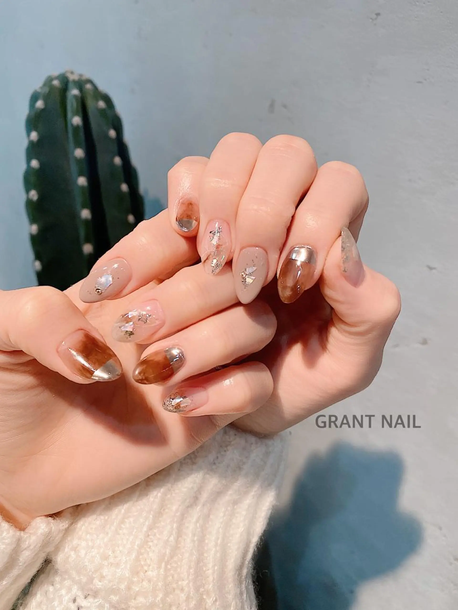 ネイル アートネイル クリアネイル ジェルネイル ニュアンスネイル GRANT NAIL 岩出店のネイルデザイン