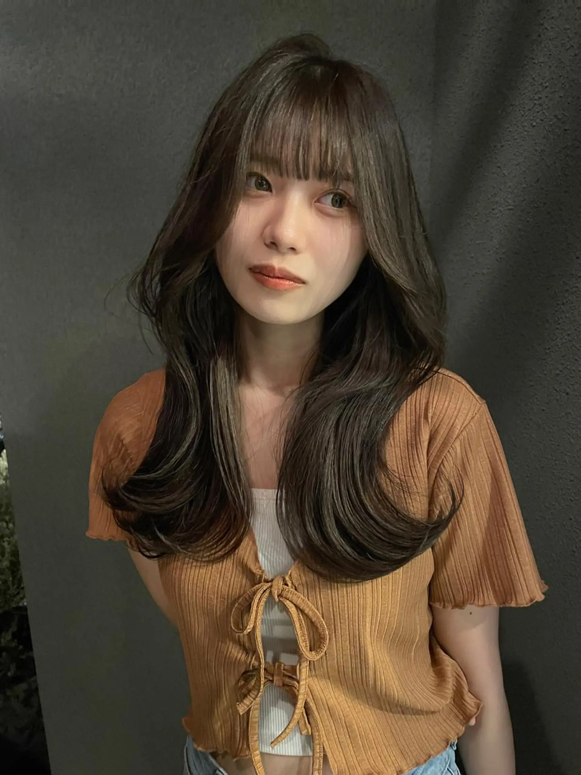 ロング カラー 透明感カラー グレージュ ヘアカラー 透明カラー/レイヤー misaki °*のヘアスタイル