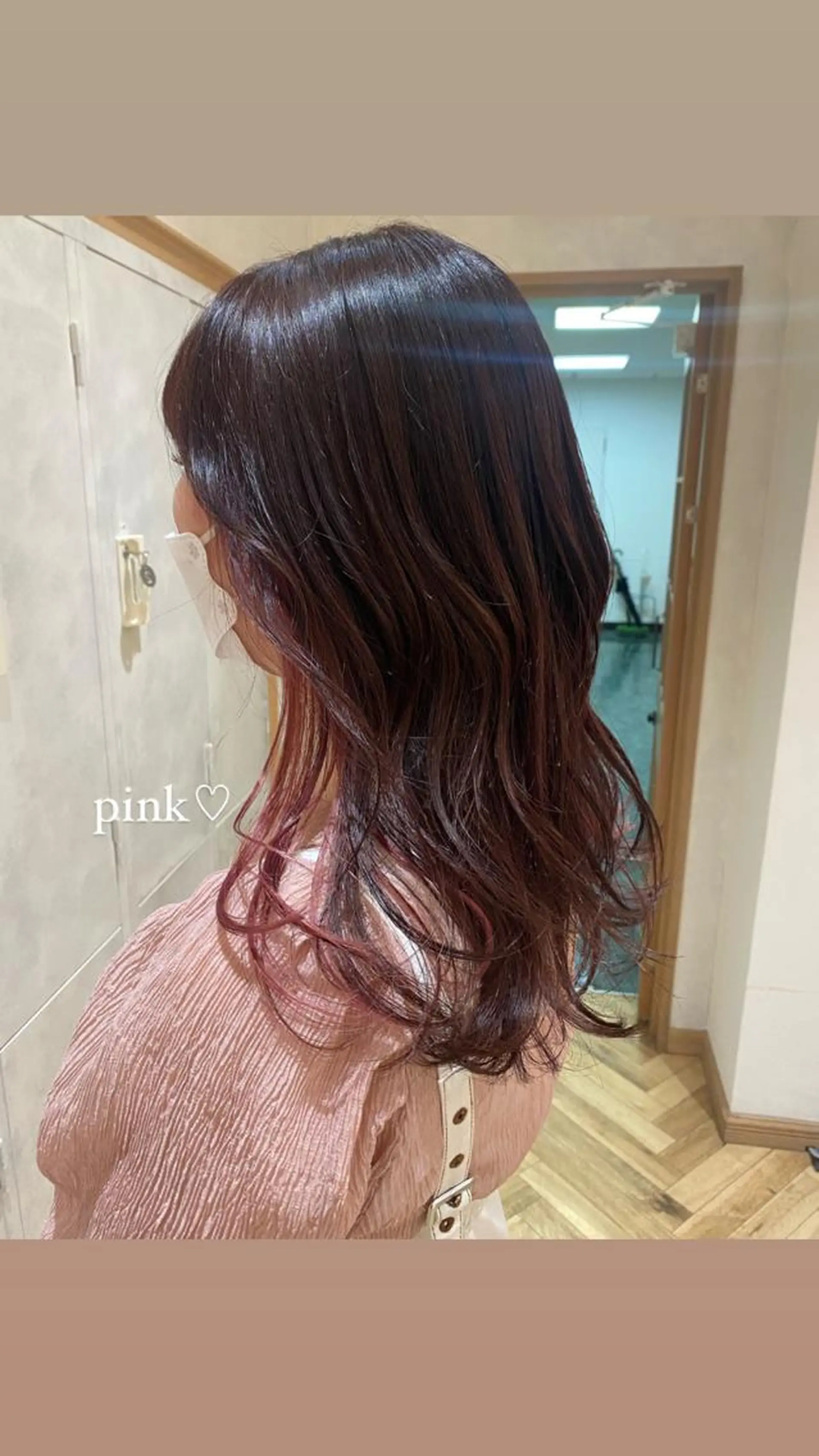 ミディアム カット ヘアカラー 原 朱莉のヘアスタイル