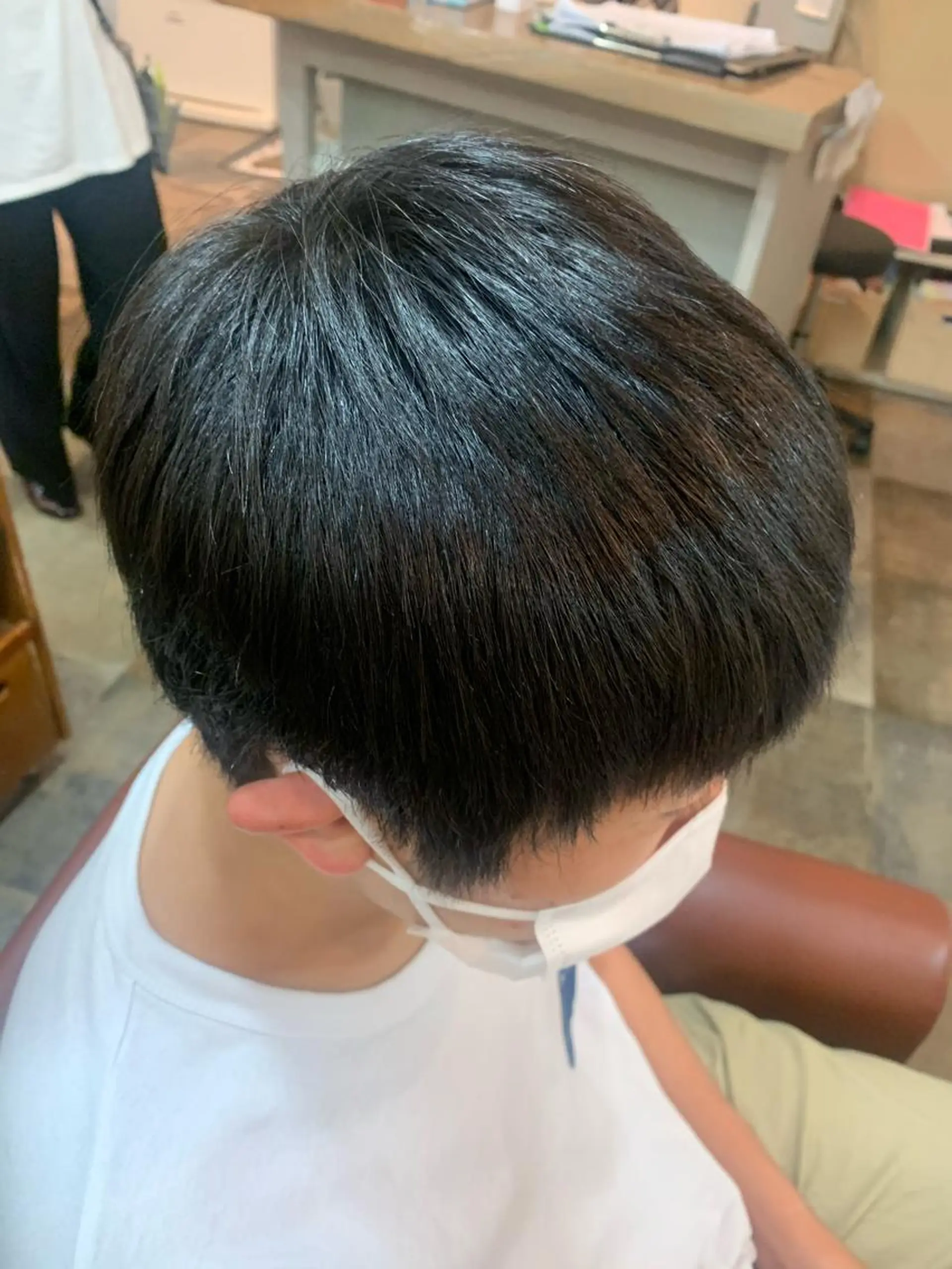 ショート 縮毛矯正 mono.所属・南茨/ヘッドスパ /カット/momoのヘアスタイル