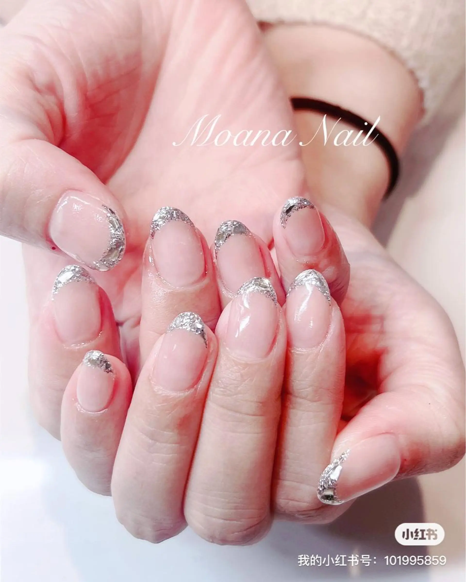ネイル クリアネイル 長さ出し フレンチネイル ジェルネイル 氷ネイル・うるうるネイル Moana Nail 長さだし専門店のネイルデザイン