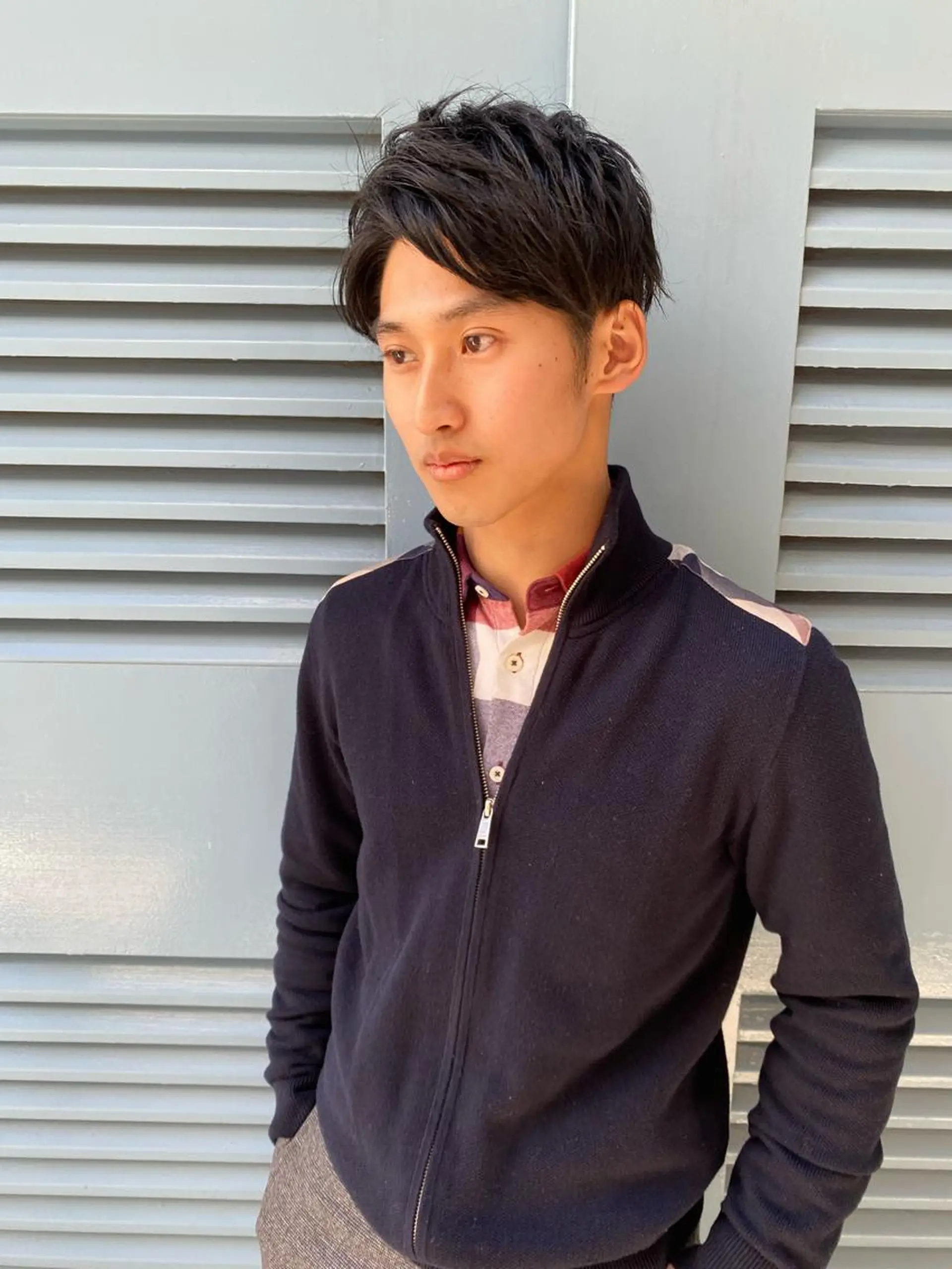ショート メンズ soigné所属・白髪ぼかし 髪質改善カラーESAのヘアスタイル