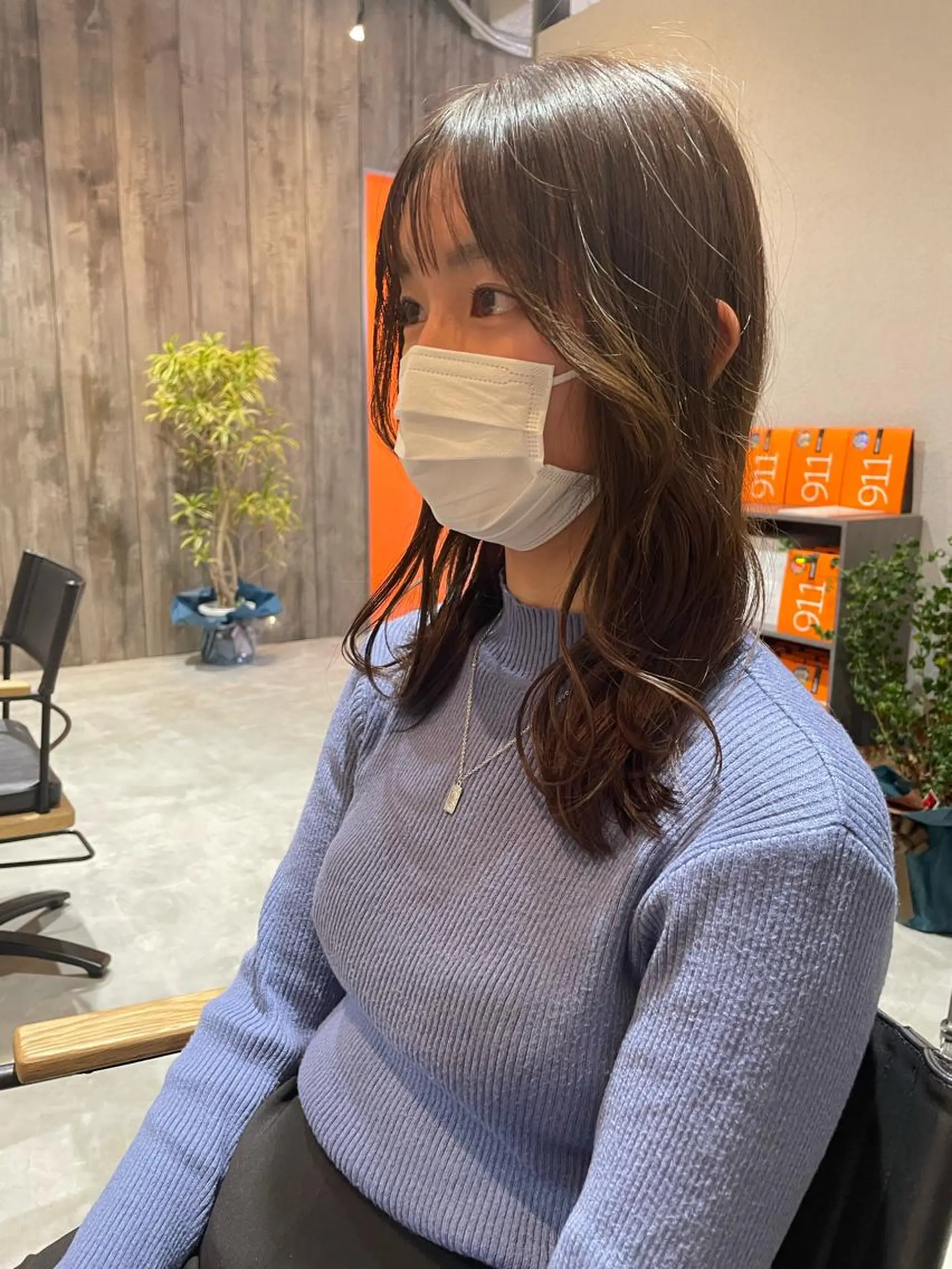 セミロング 三好 祐希のヘアスタイル