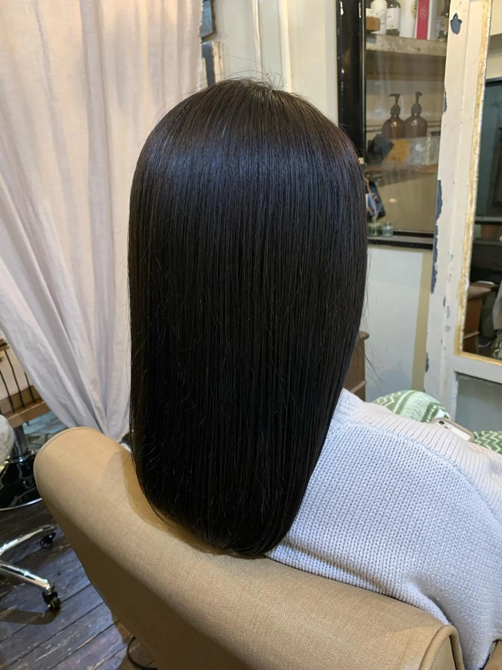 セミロング カラー カット ヘアカラー トリートメント ＊くせ毛に特化＊ 【yun】のヘアスタイル
