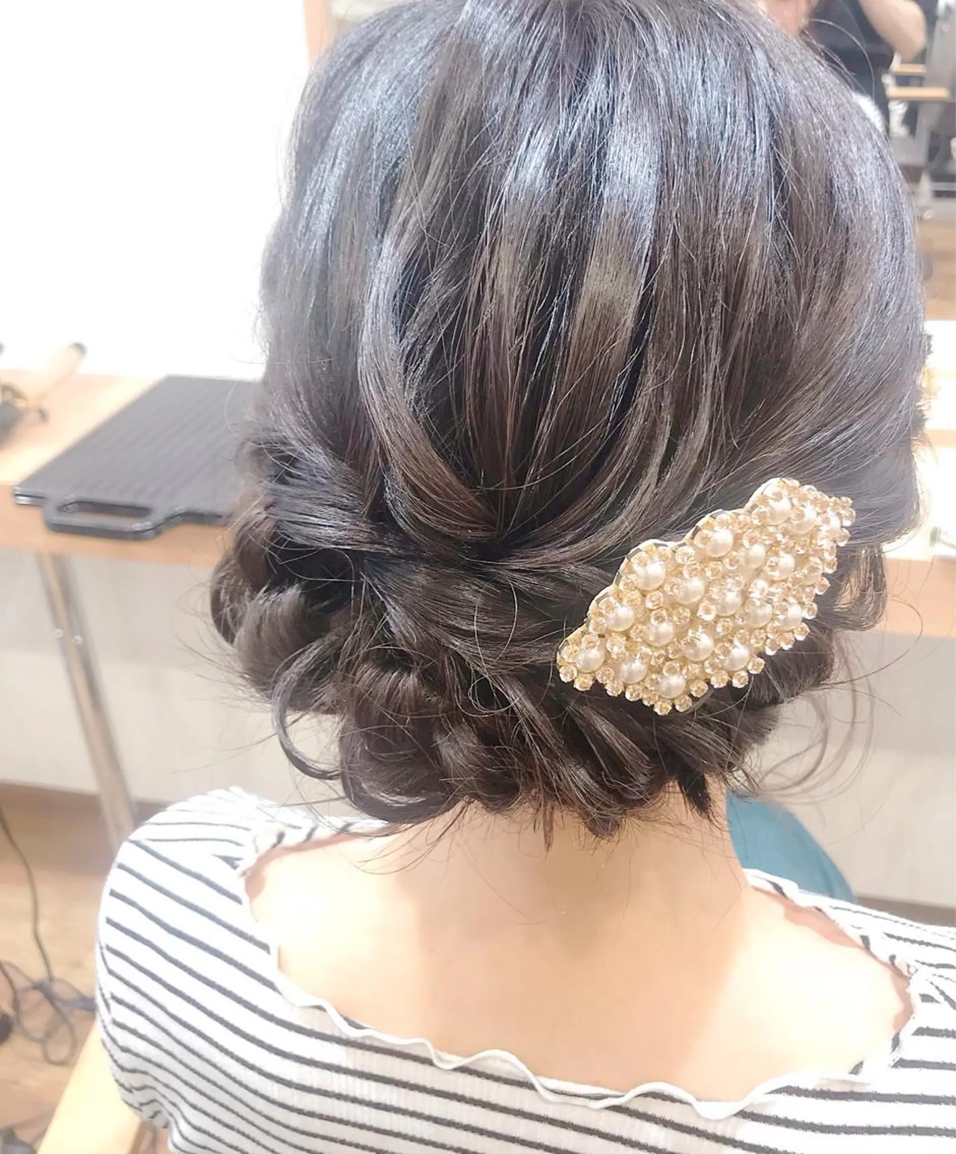 ヘアアレンジ ローシニヨン ヘアセット GRANLUSSO 〜グランルッソ駅前店所属・木口 嘉美のヘアスタイル