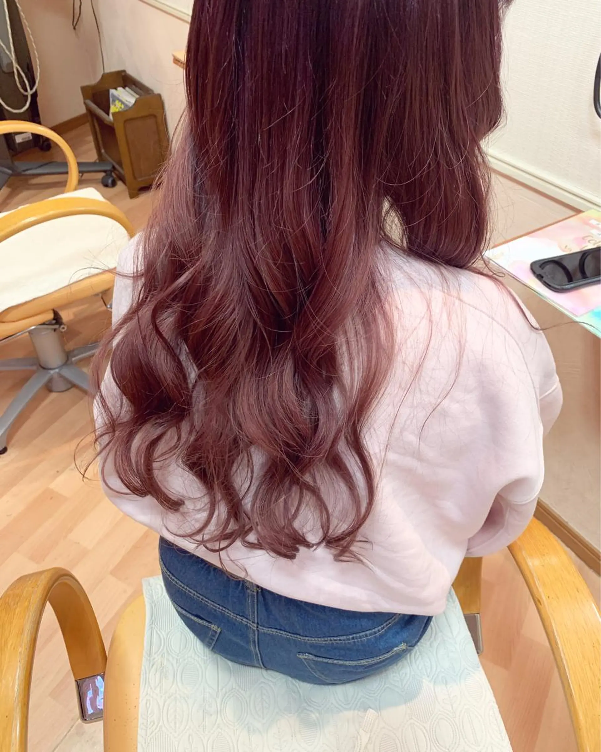 ロング ヘアアレンジ マツエク・マツパ カラーマツエク ナチュラル coubou所属・mayu .のヘアスタイル