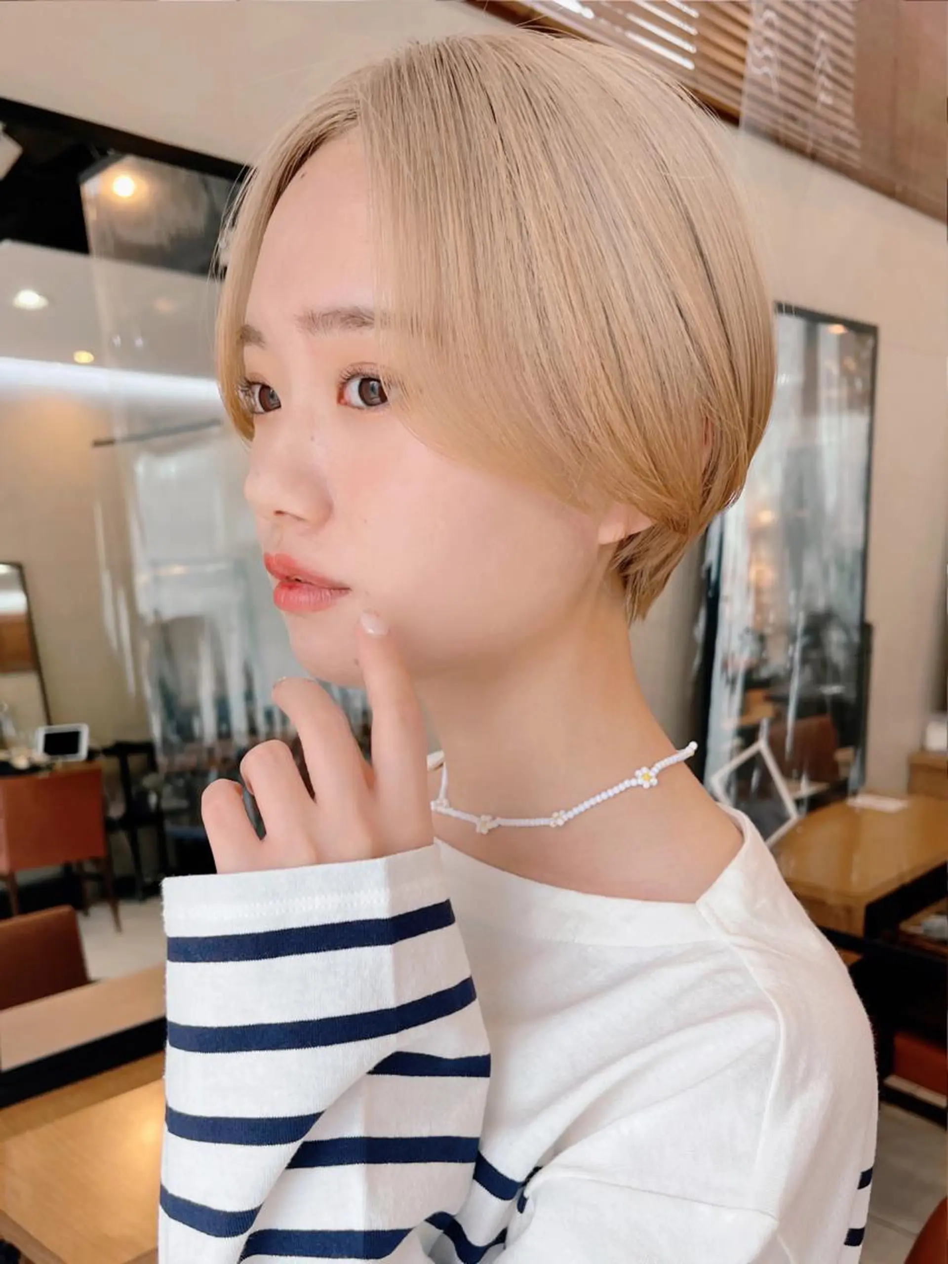 ショート ショートヘア カット ヘアカラー トリートメント 飯田橋神楽坂＊個室 髪質改善hitomiのヘアスタイル