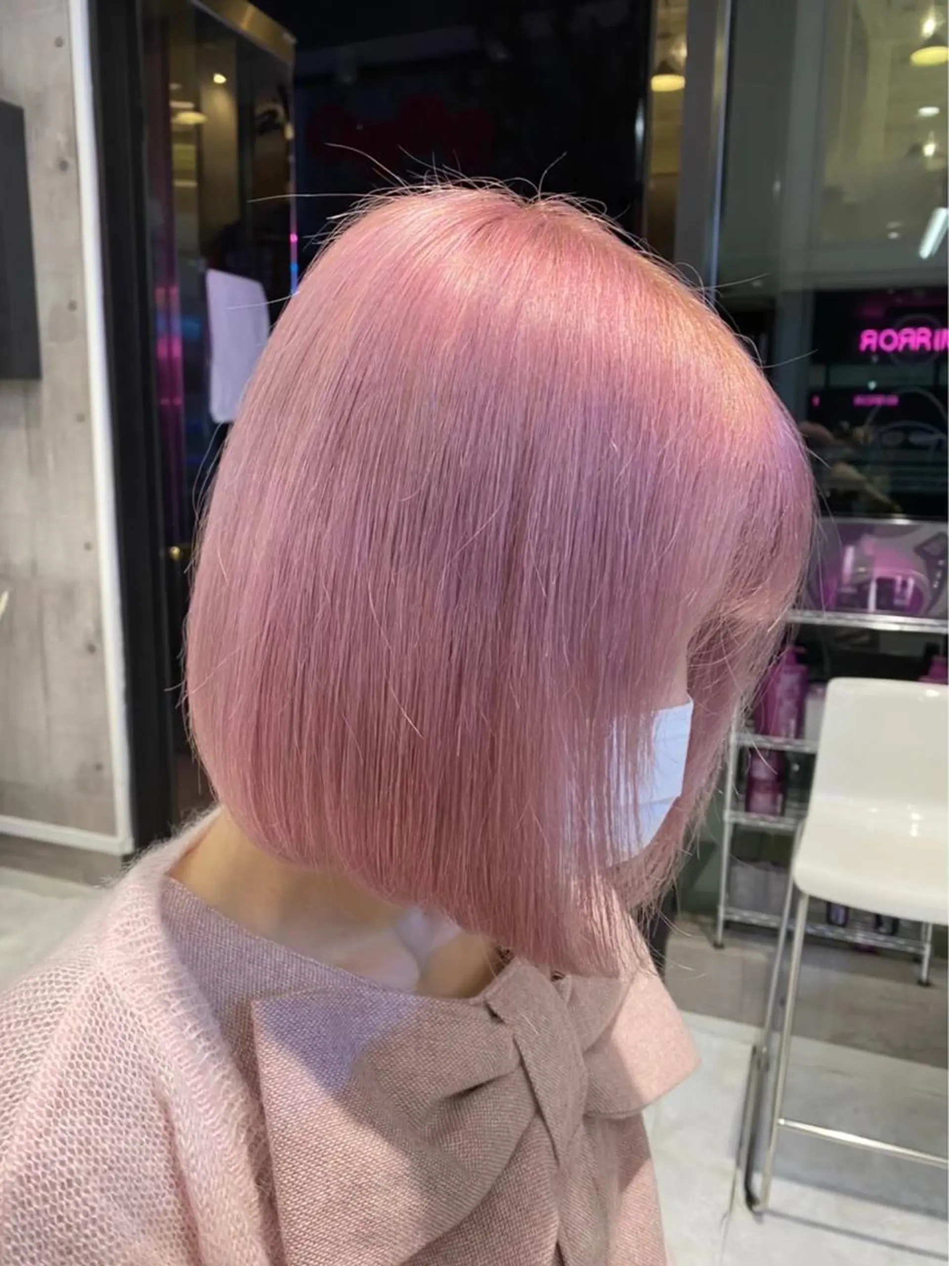 ミディアム カラー ヘアアレンジ ヘアカラー トリートメント ヘアセット 🩶【推しハイトーン 】yuzu🩶のヘアスタイル