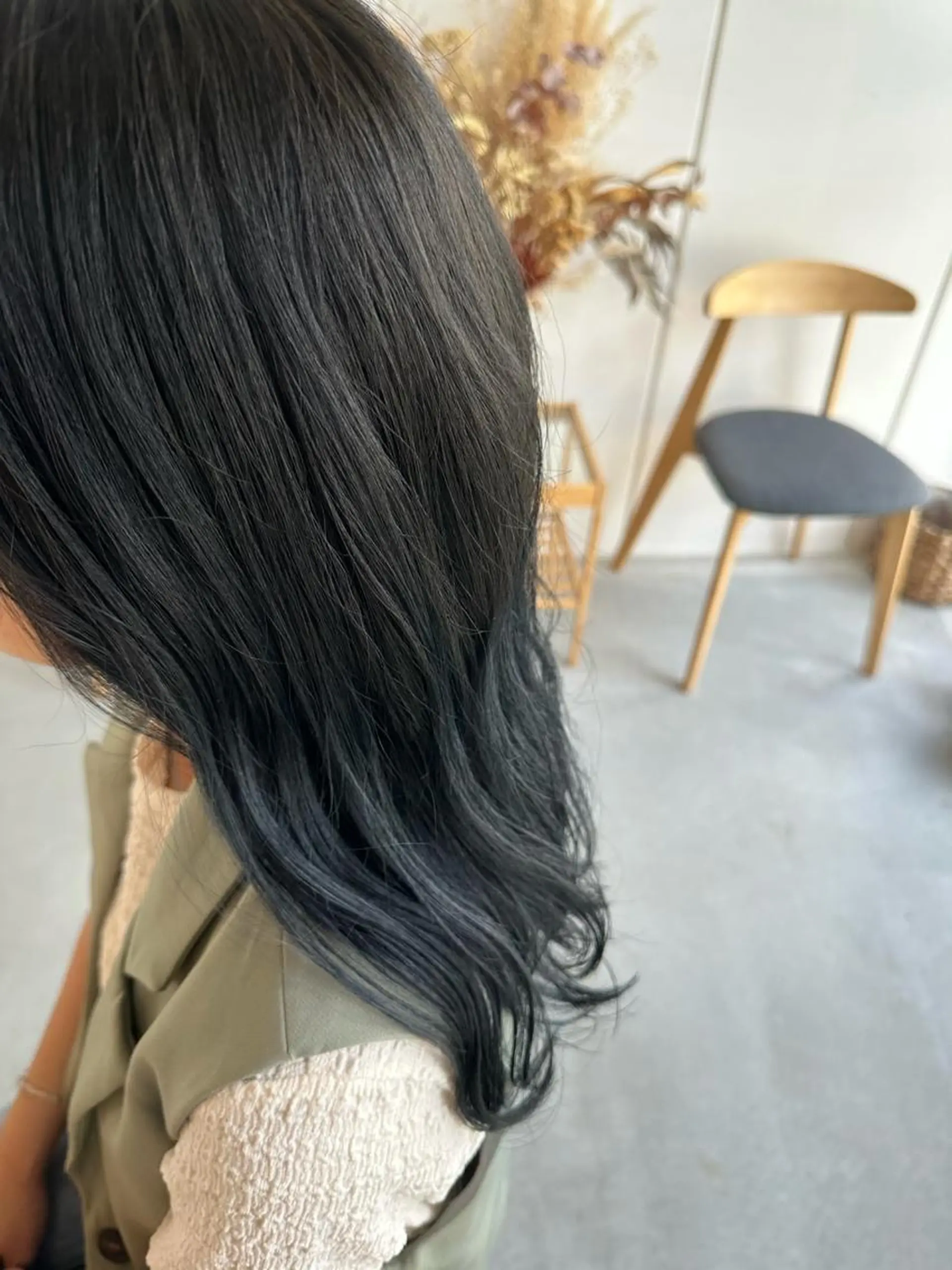 ミディアム ヘアカラー 松本 莉央のヘアスタイル