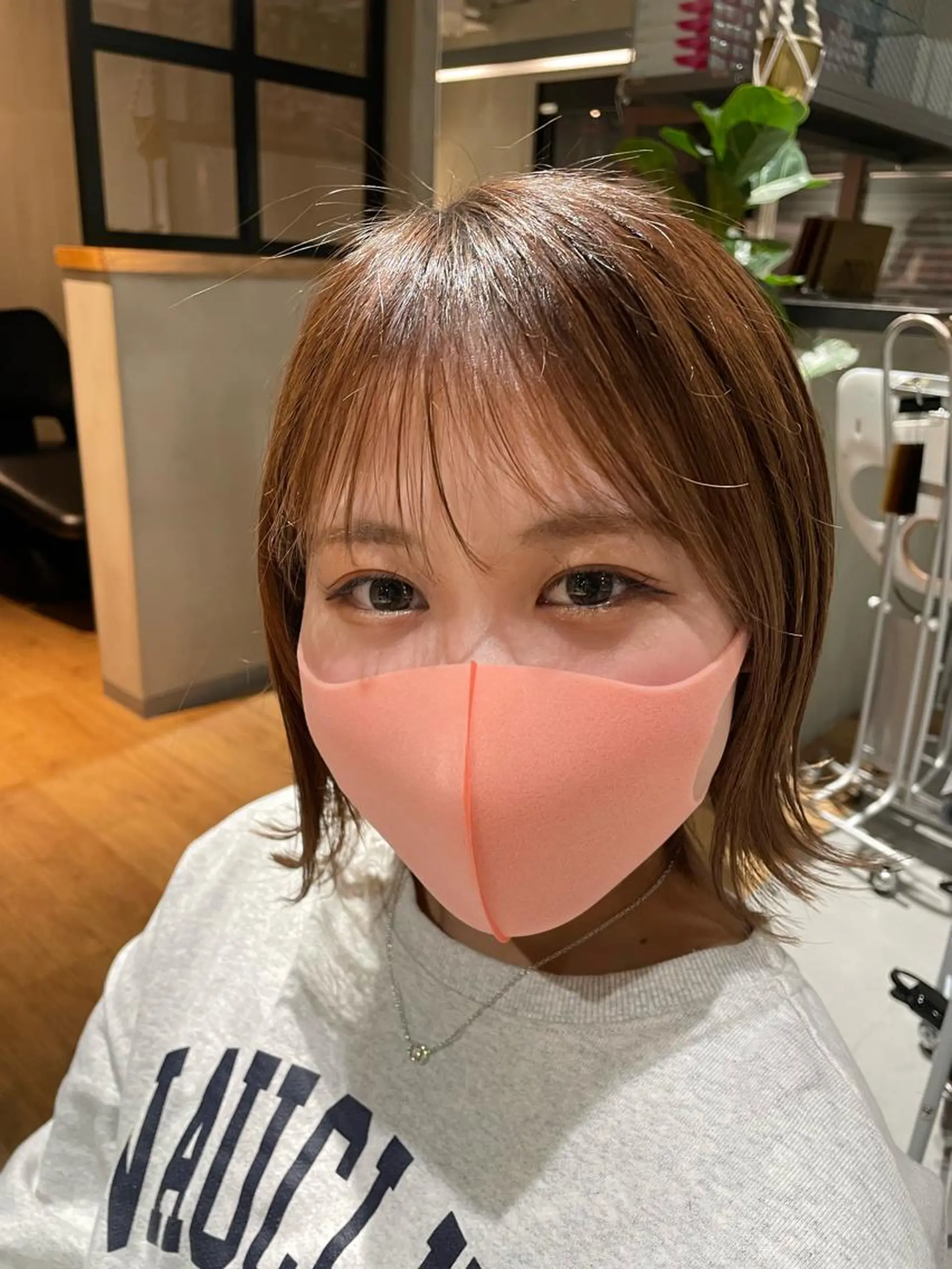 ショート ボブ 外ハネヘア yuga/ パーマのヘアスタイル