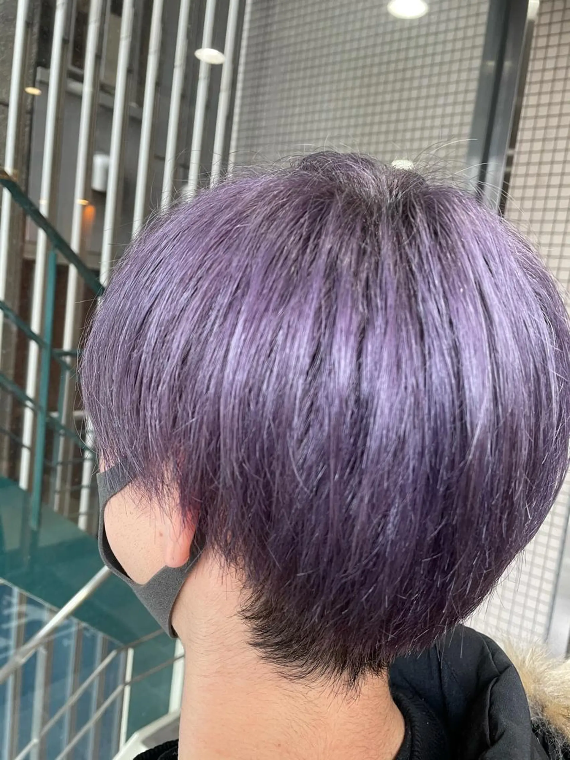 ショート メンズ アッシュ ヘアカラー トリートメント イーラ栄所属・Topstylist 髪質改善縮毛矯正山本のヘアスタイル