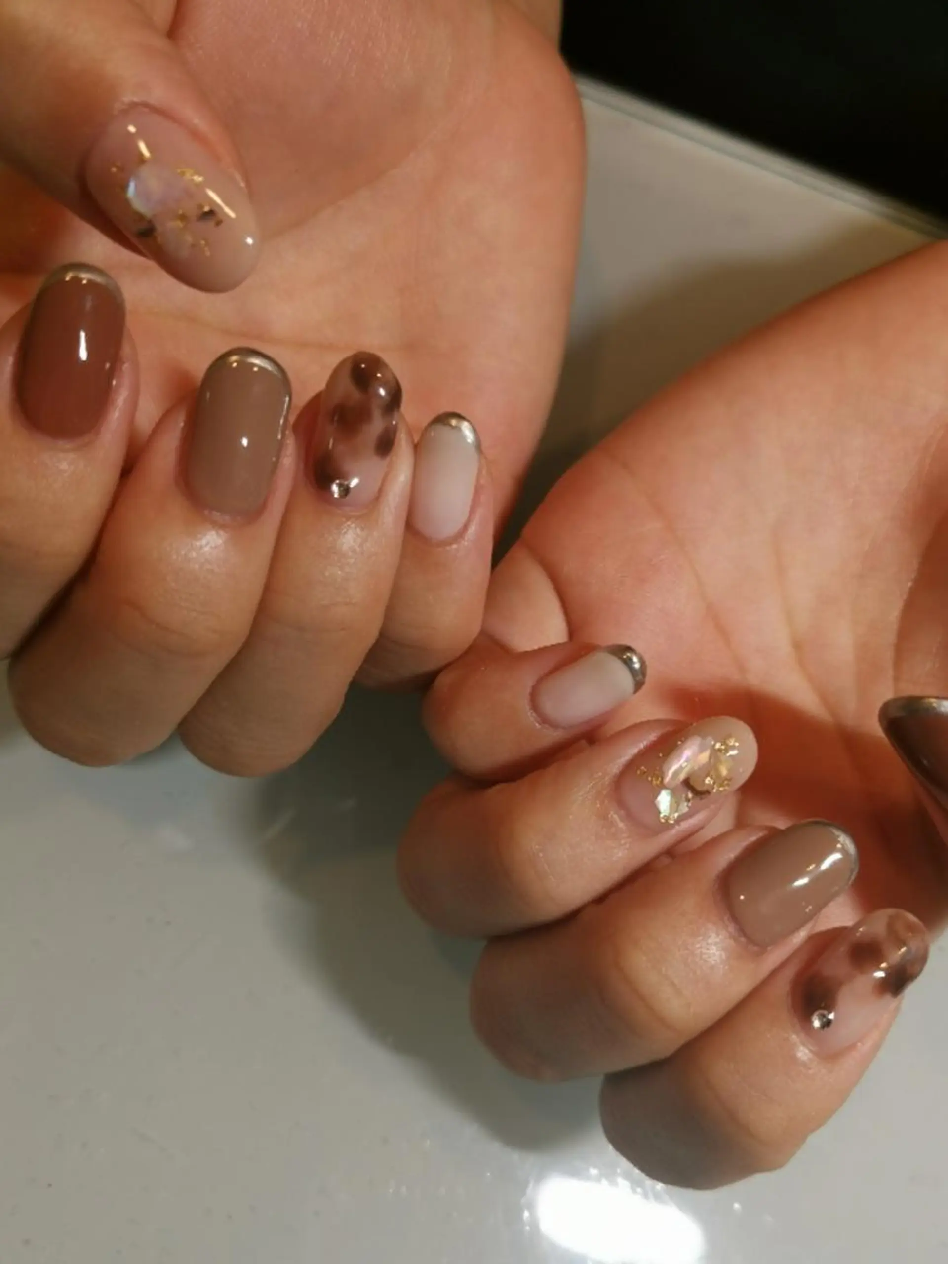 ネイル ニュアンスネイル 人気エリア💖完全個室【ルリエ】所属・ネイルサロン Lelienルリエのネイルデザイン