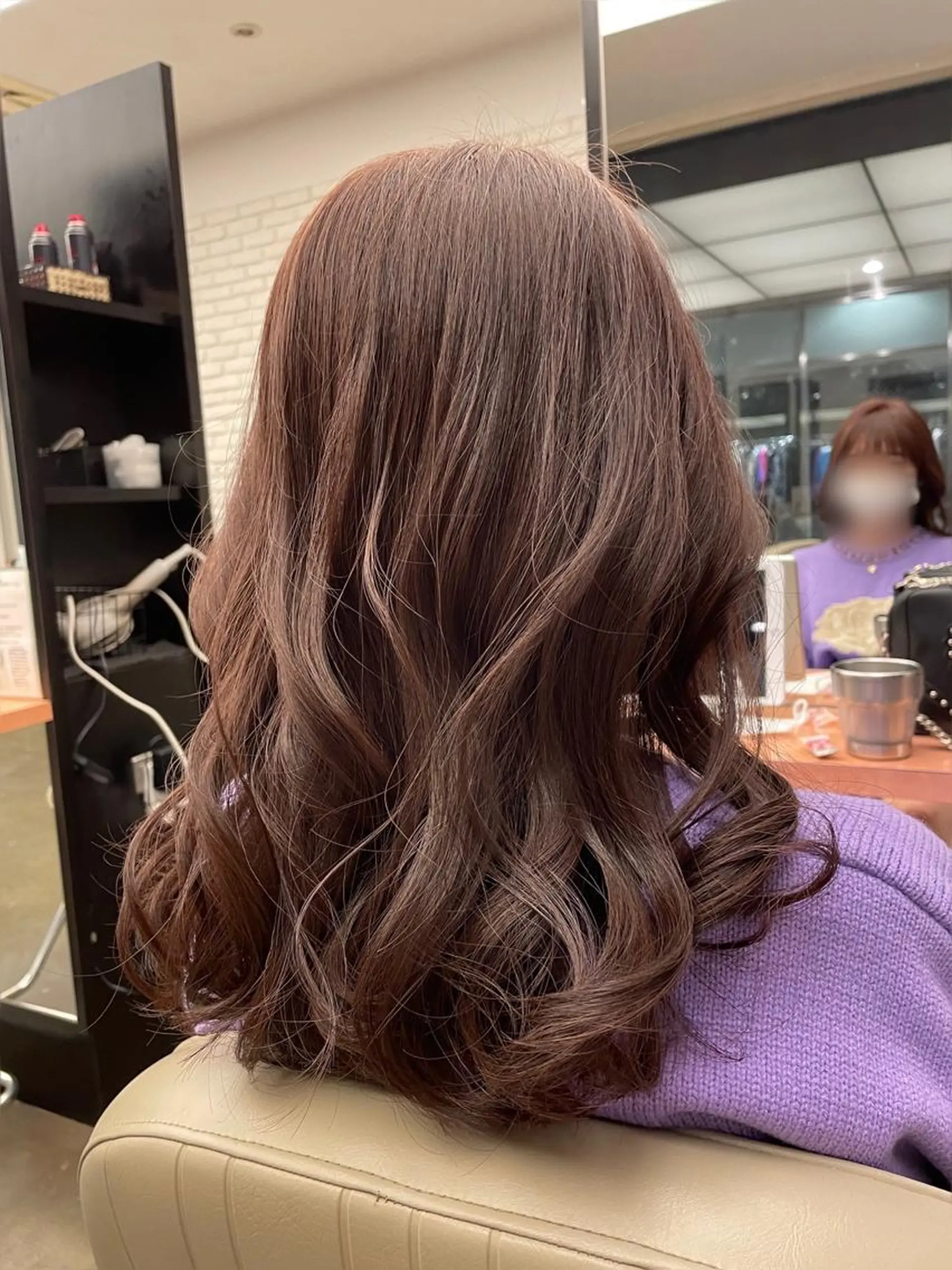 ロング カラー ブリーチ ラベンダーカラー ブリーチなしカラー 🍑まき/カット /髪質改善カラー🍑のヘアスタイル