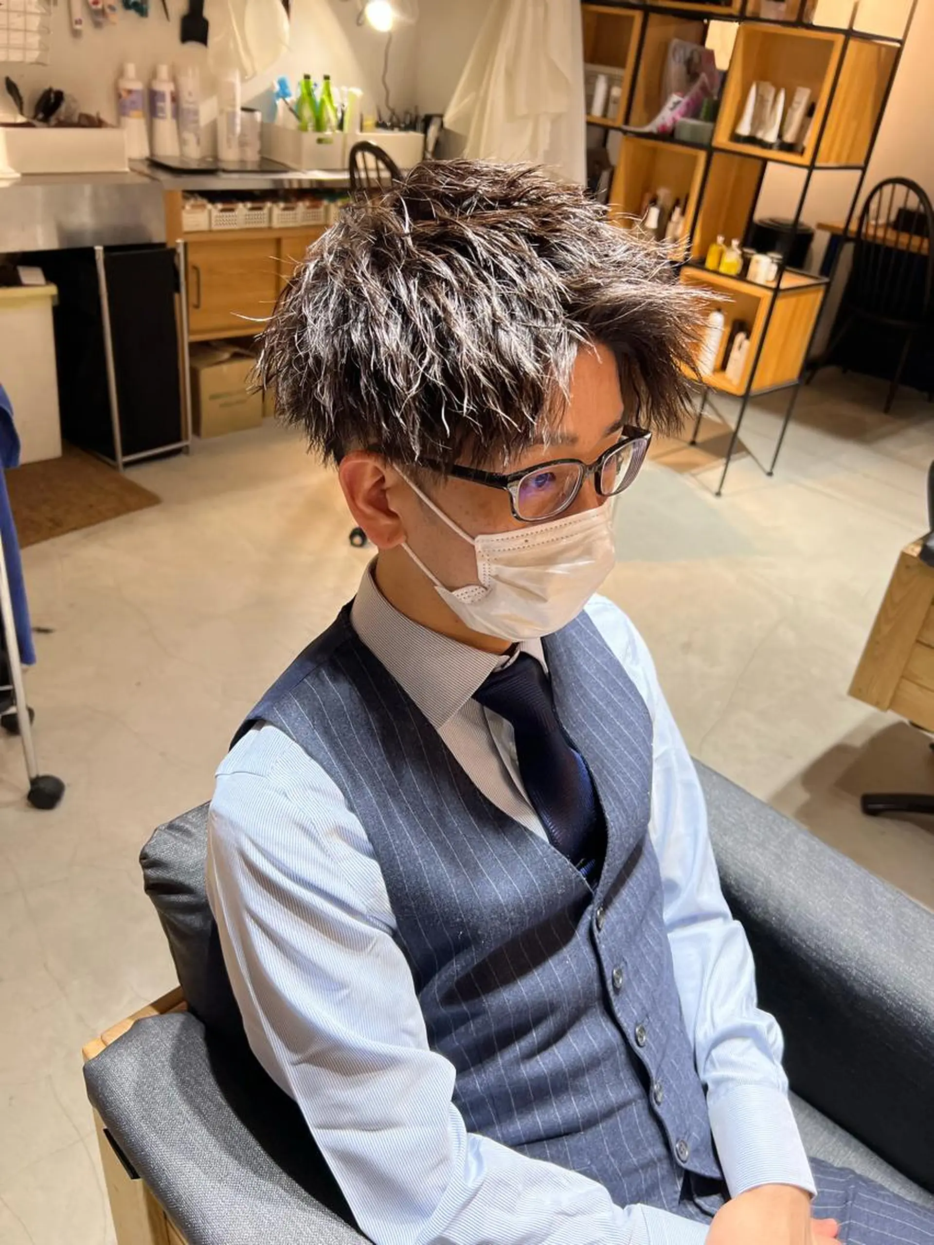 パーマ メンズ メンズパーマ メンズツイストパーマ ツイストパーマ カット パーマ トリートメント メンズ専門　井藤 雅也のヘアスタイル