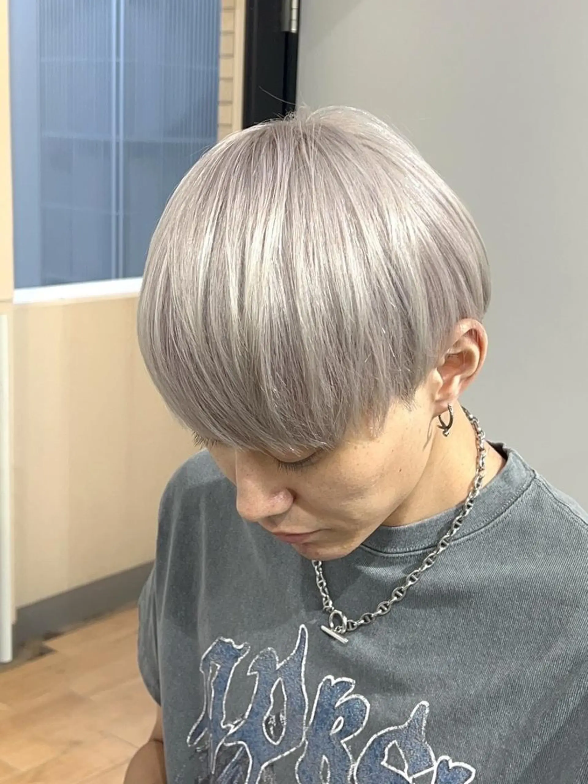 メンズ ミディアム カラー メンズブリーチ ブリーチ ダブルカラー カット ヘアカラー ✨【公式】 juhl.横浜✨のヘアスタイル