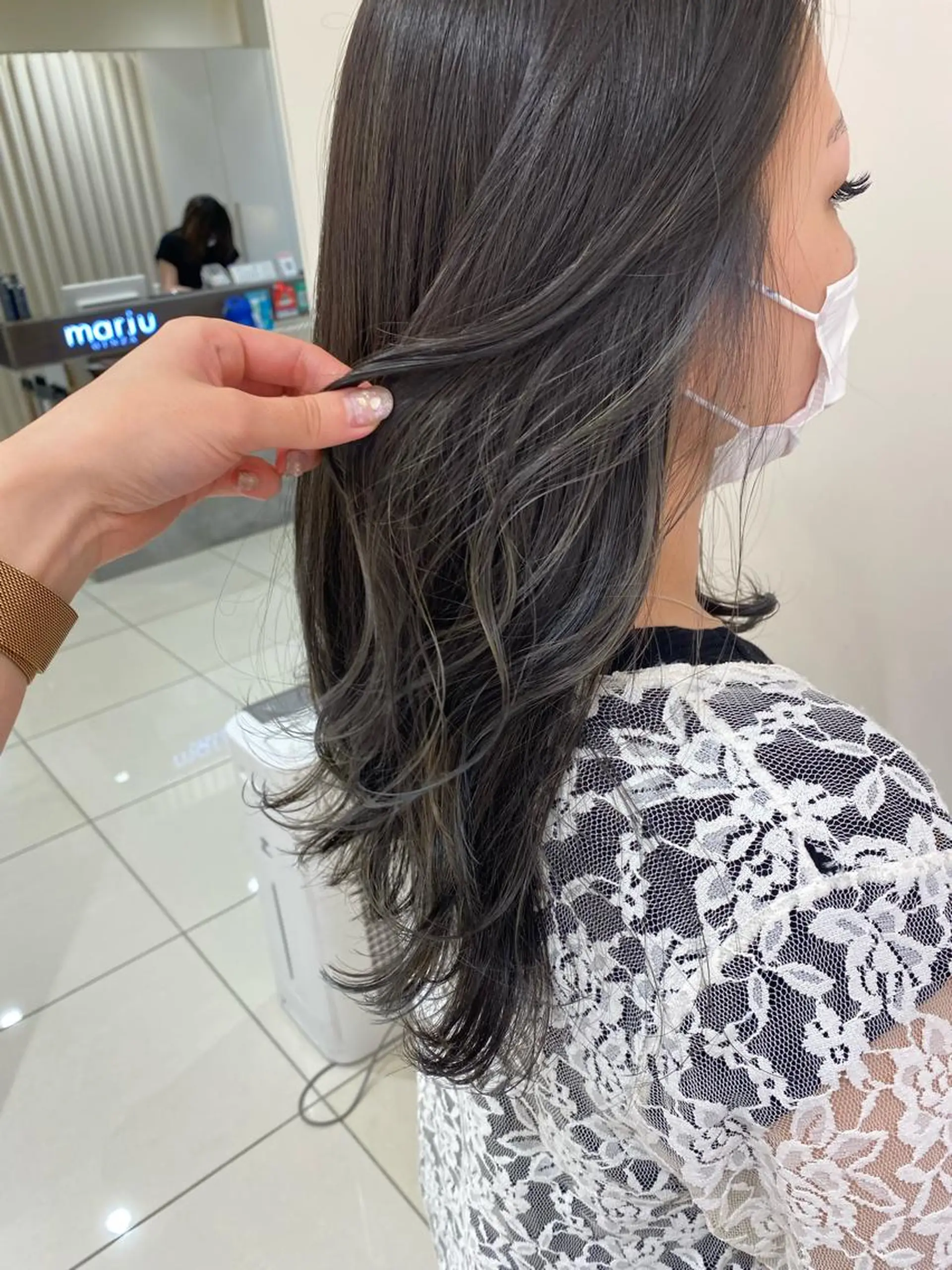 ロング カラー カット ヘアカラー marju銀座 マージュギンザのヘアスタイル