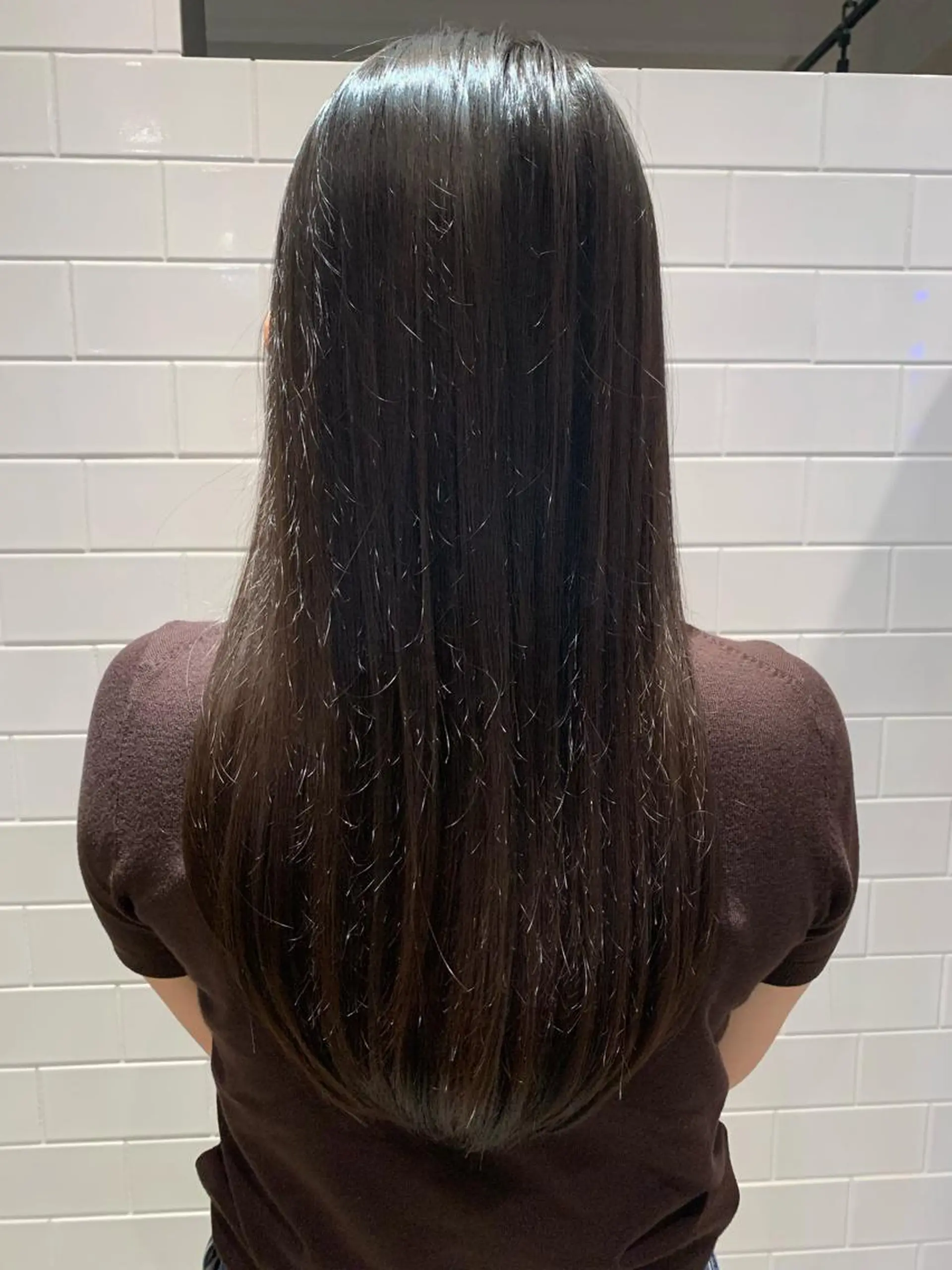 ロング 縮毛矯正 村山 佳穂のヘアスタイル