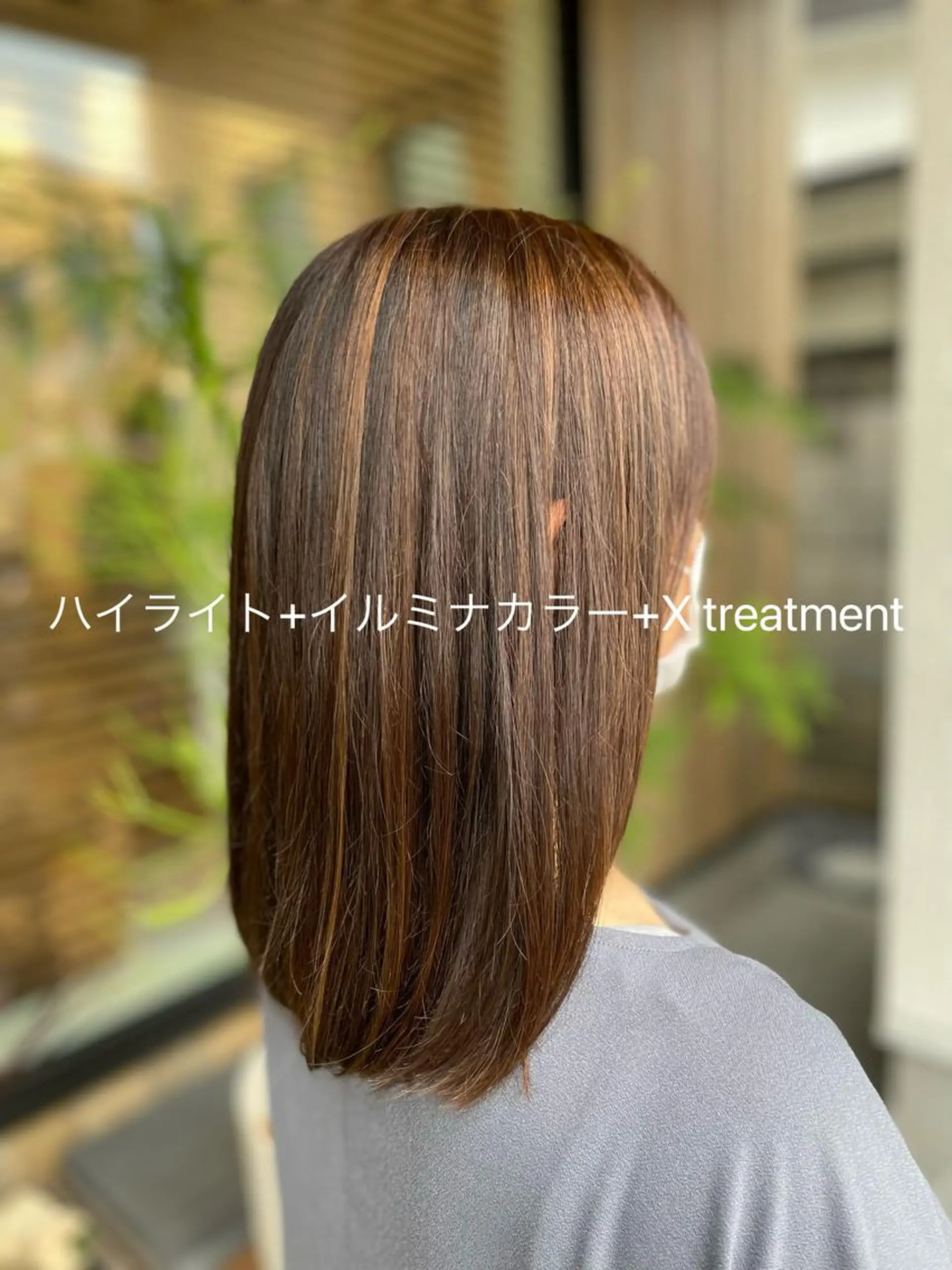 セミロング カラー riddle hair(駒生)所属・山越 美裕樹のヘアスタイル