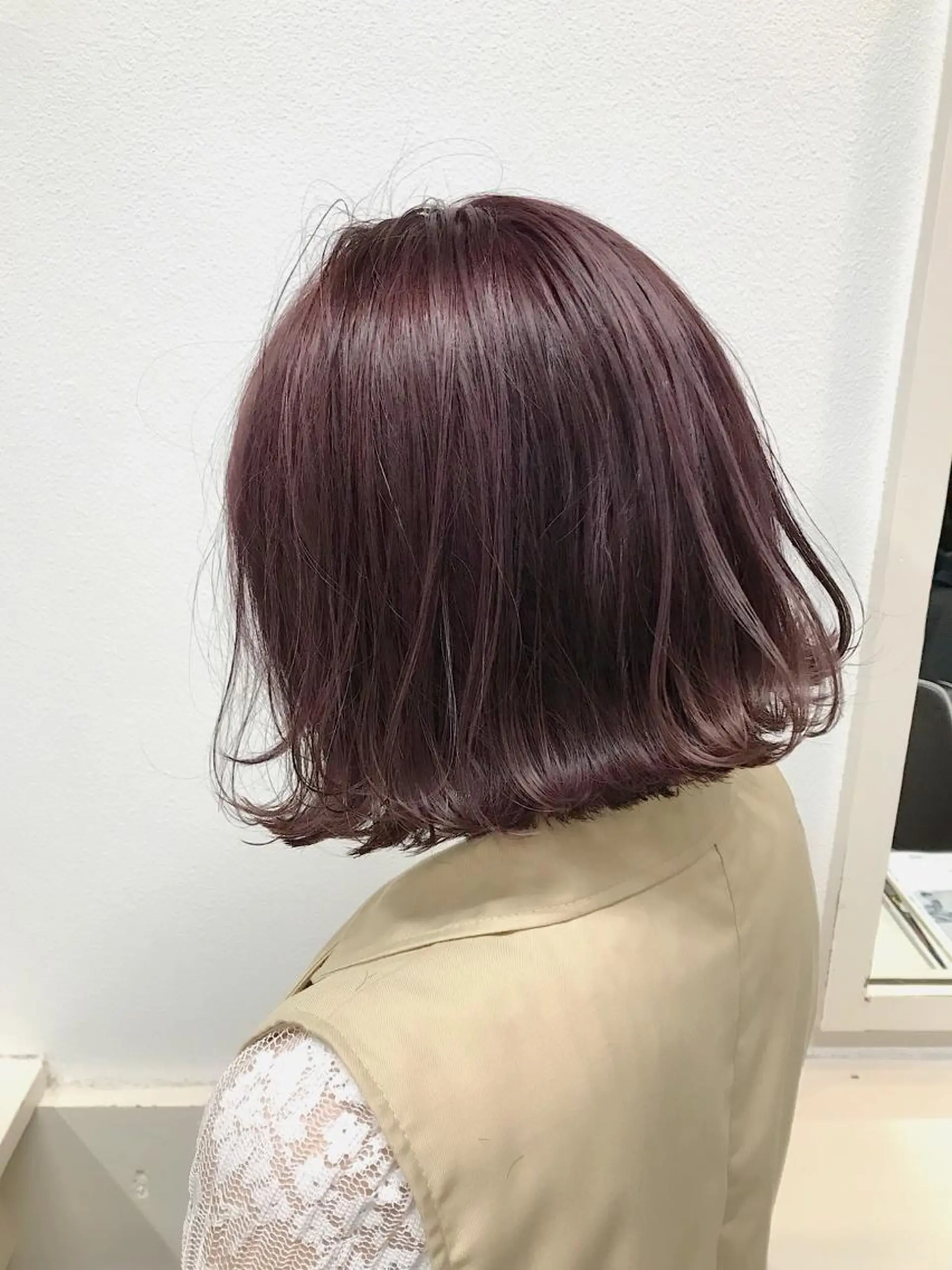 ショート カラー ヘアアレンジ ラベンダーカラー ラベンダーピンク ピンクカラー ヘアカラー トリートメント lani 天神大名/ブリーチのヘアスタイル