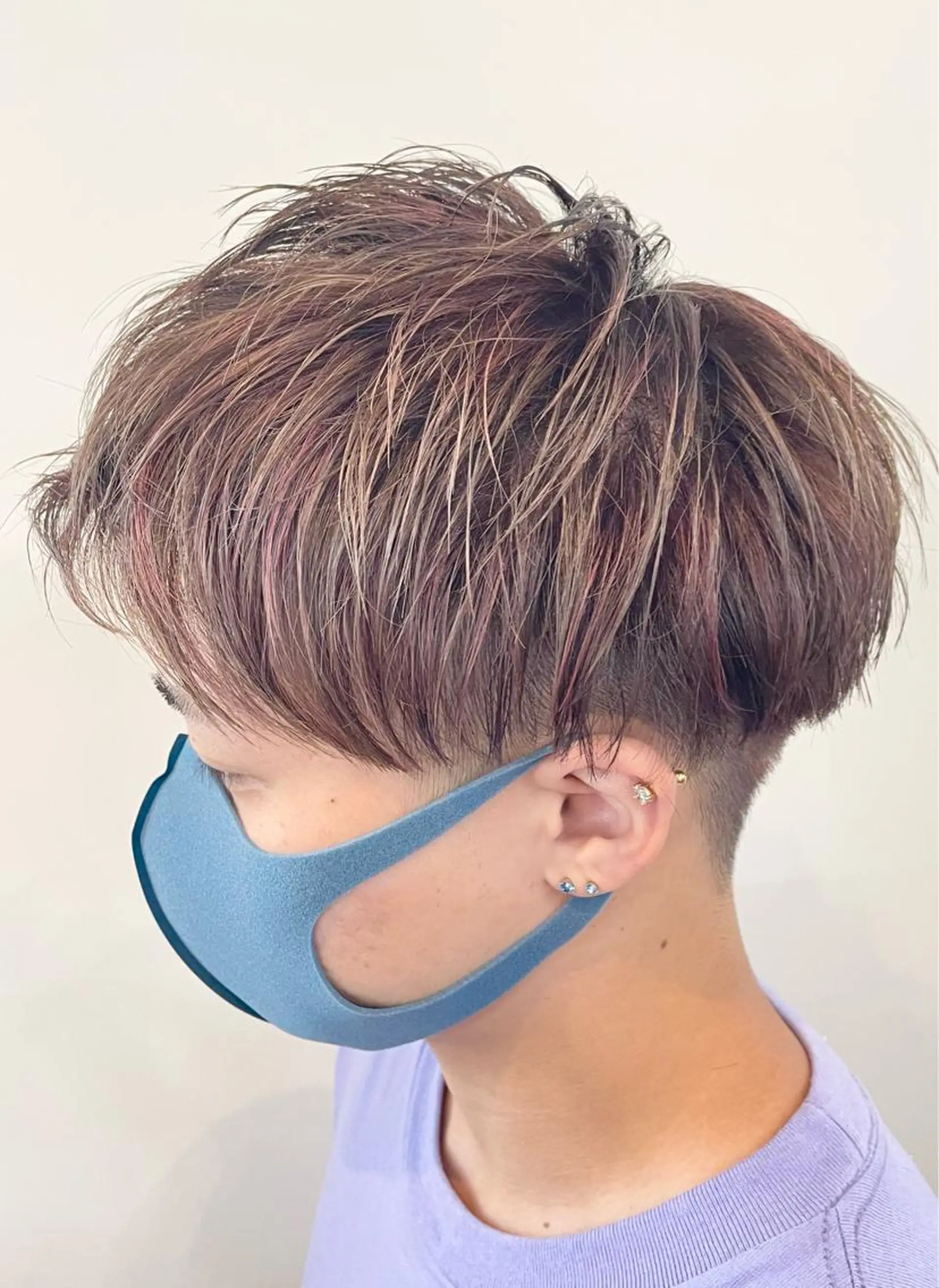 ショート カラー メンズ メンズブリーチ メンズメッシュ ベージュカラー ブリーチ メッシュ ヘアカラー FLAGS YAMATOのヘアスタイル