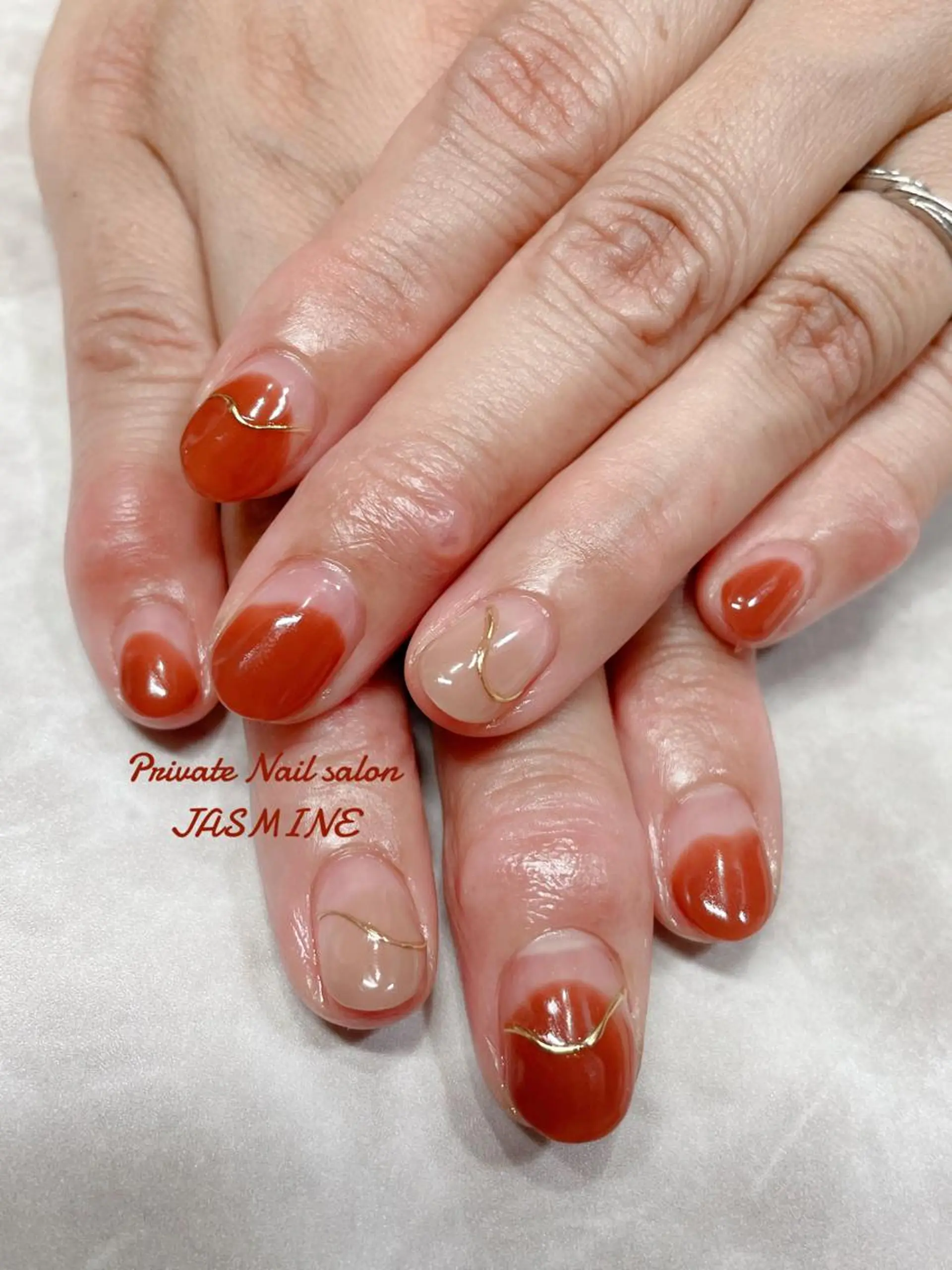 ネイル アートネイル フレンチネイル ミラーネイル Nail salon JASMINEのネイルデザイン