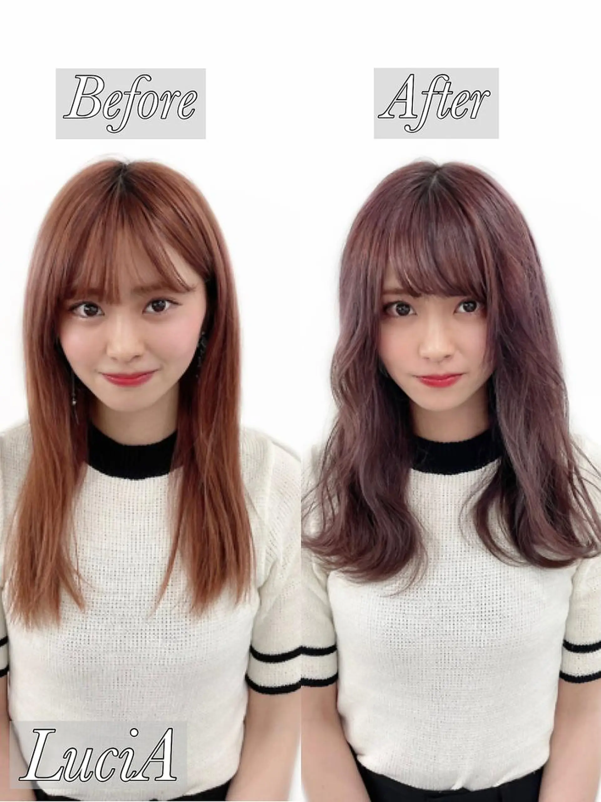 ロング カラー ヘアアレンジ シールエクステ アディクシーカラー バレイヤージュ ブリーチ ケアブリーチ LuciA/エクステ カラーのヘアスタイル