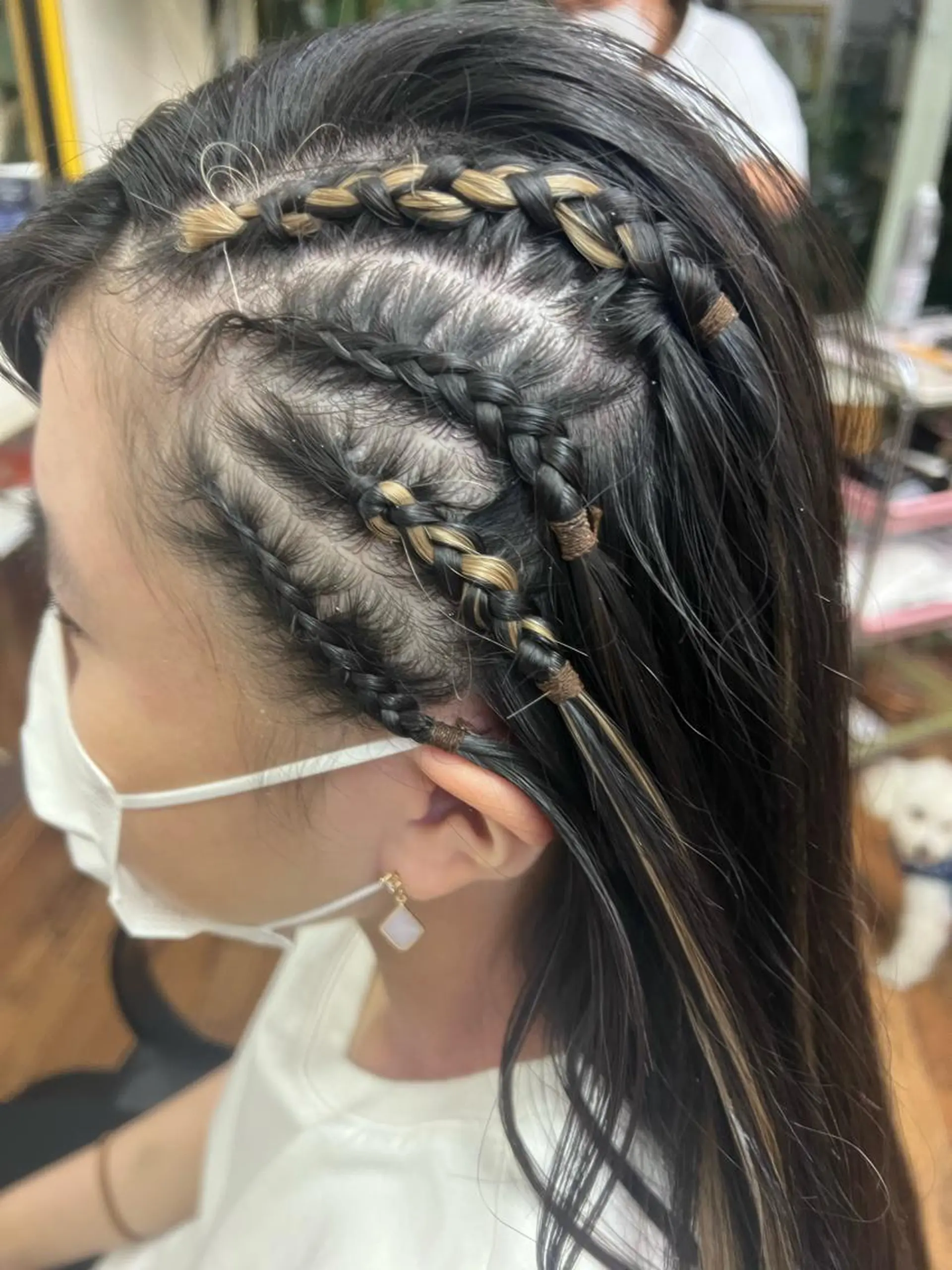 ミディアム エクステ B-W ⭐️REIKOのヘアスタイル