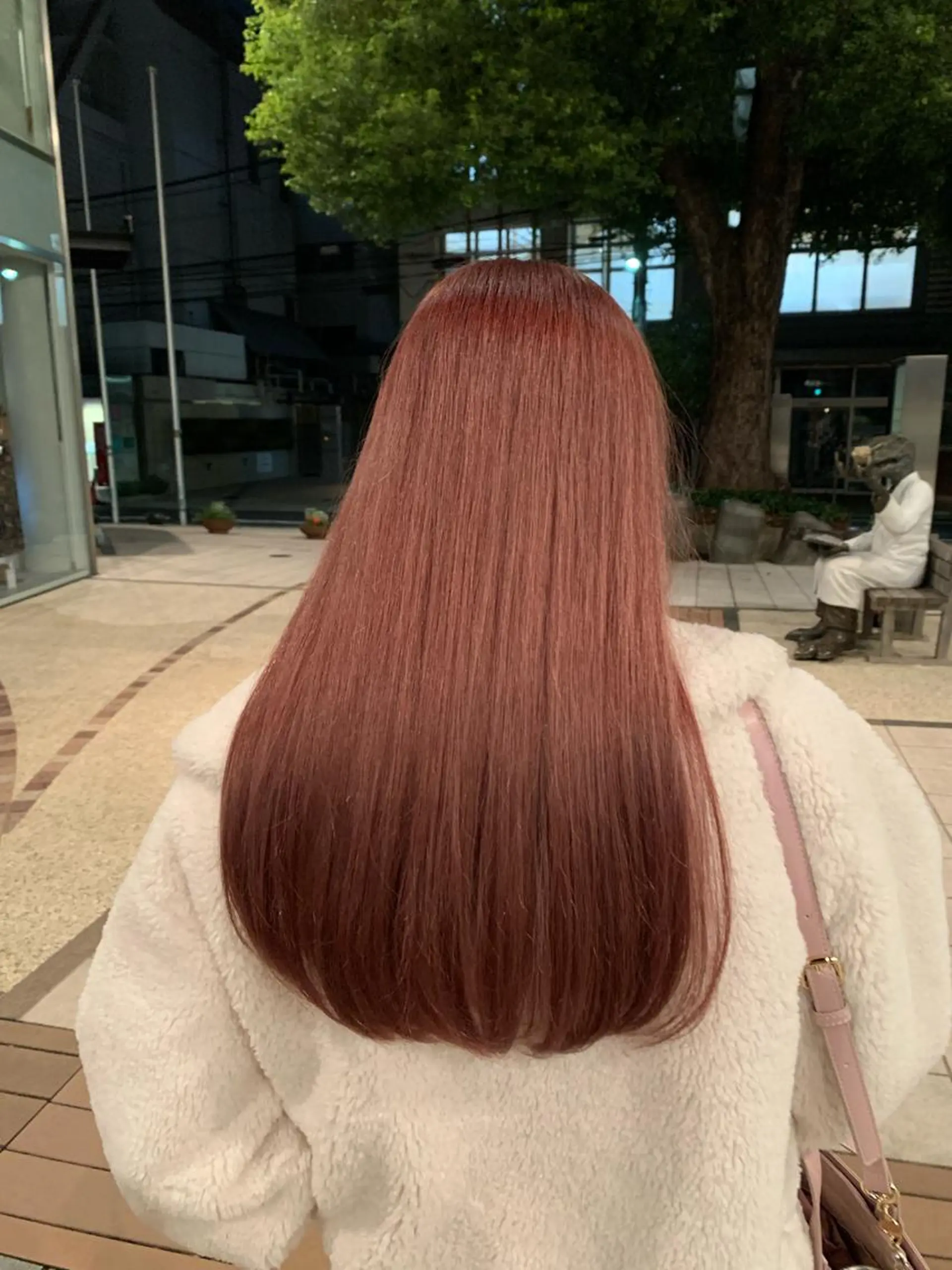 ロング カラー ブリーチ ピンクカラー トリートメント カット ヘアカラー トリートメント ヘアセット 🍑まき/カット /髪質改善カラー🍑のヘアスタイル