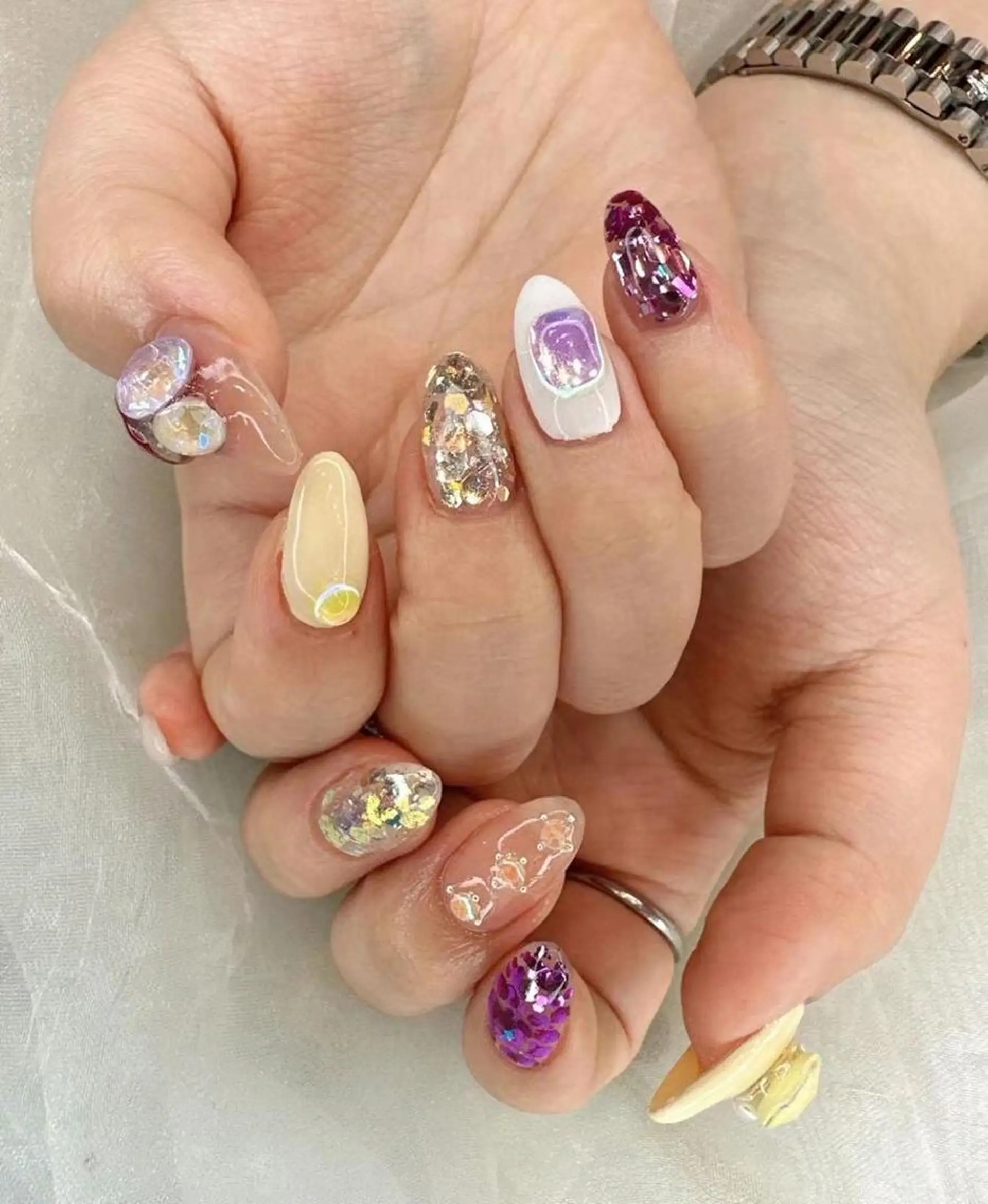 ネイル 春ネイル 黄色 My nail所属・babarla Nailのネイルデザイン